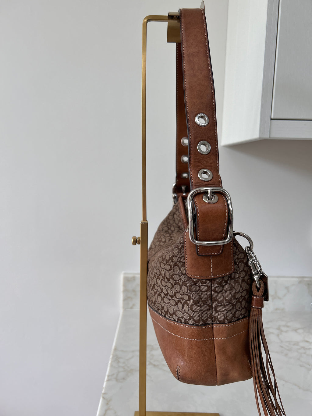 Vintage Coach brown shoulder bag