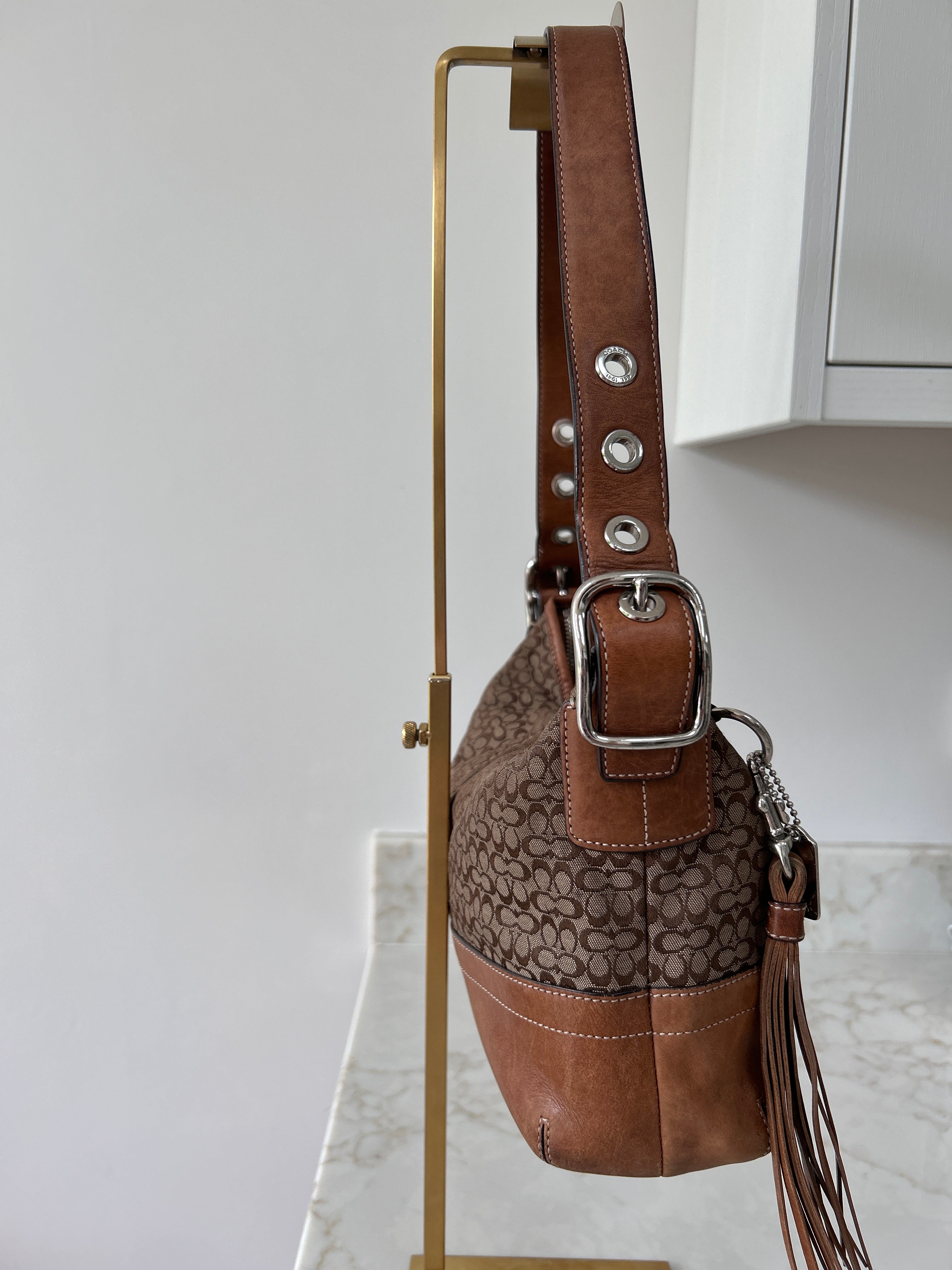 Vintage Coach brown shoulder bag
