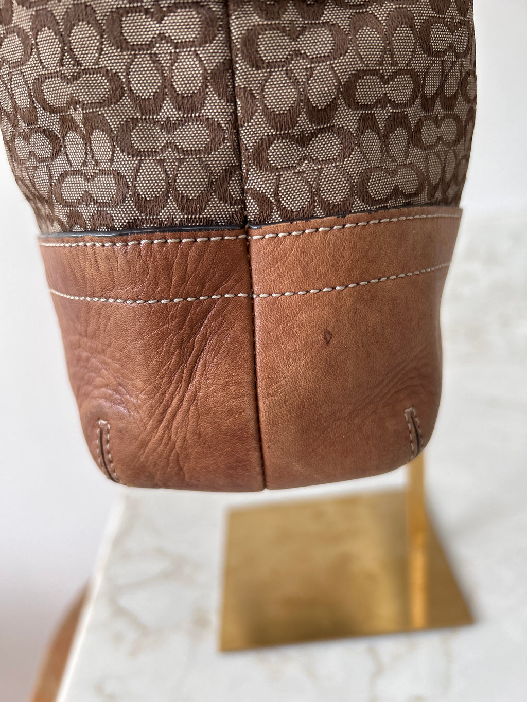 Vintage Coach brown shoulder bag