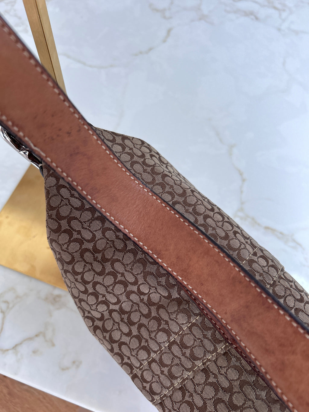 Vintage Coach brown shoulder bag
