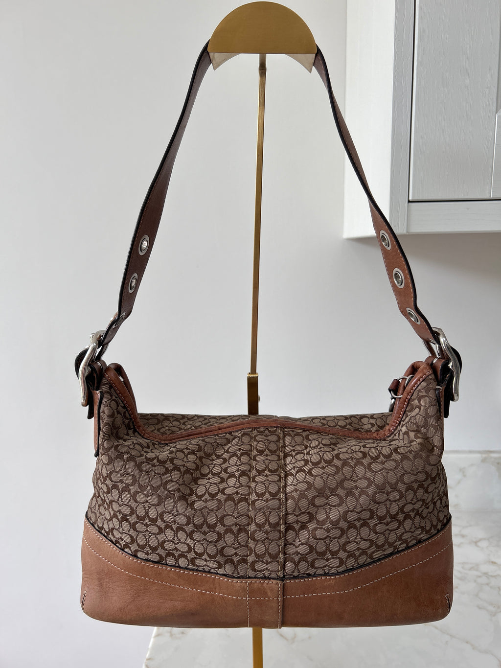 Vintage Coach brown shoulder bag