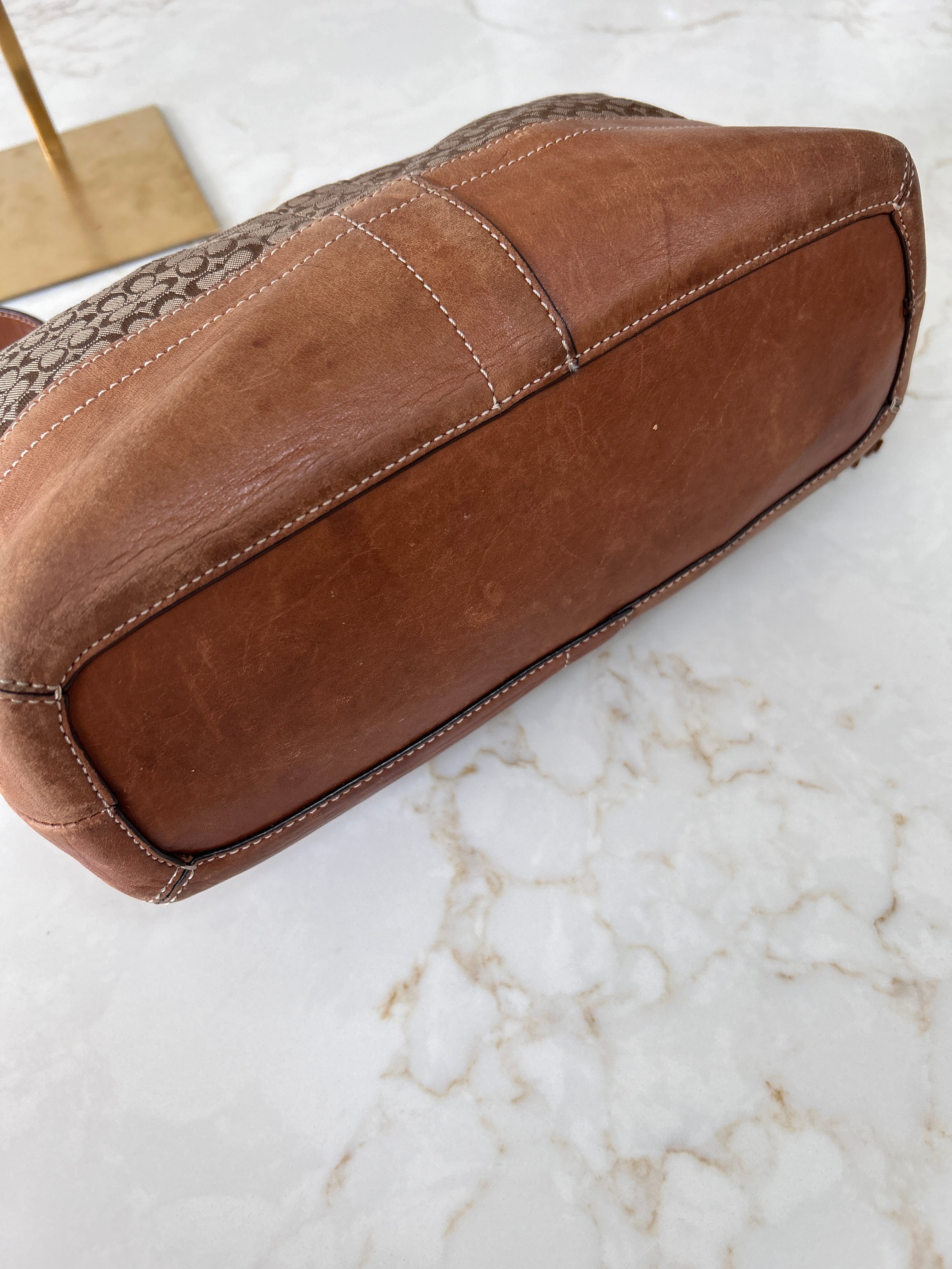 Vintage Coach brown shoulder bag