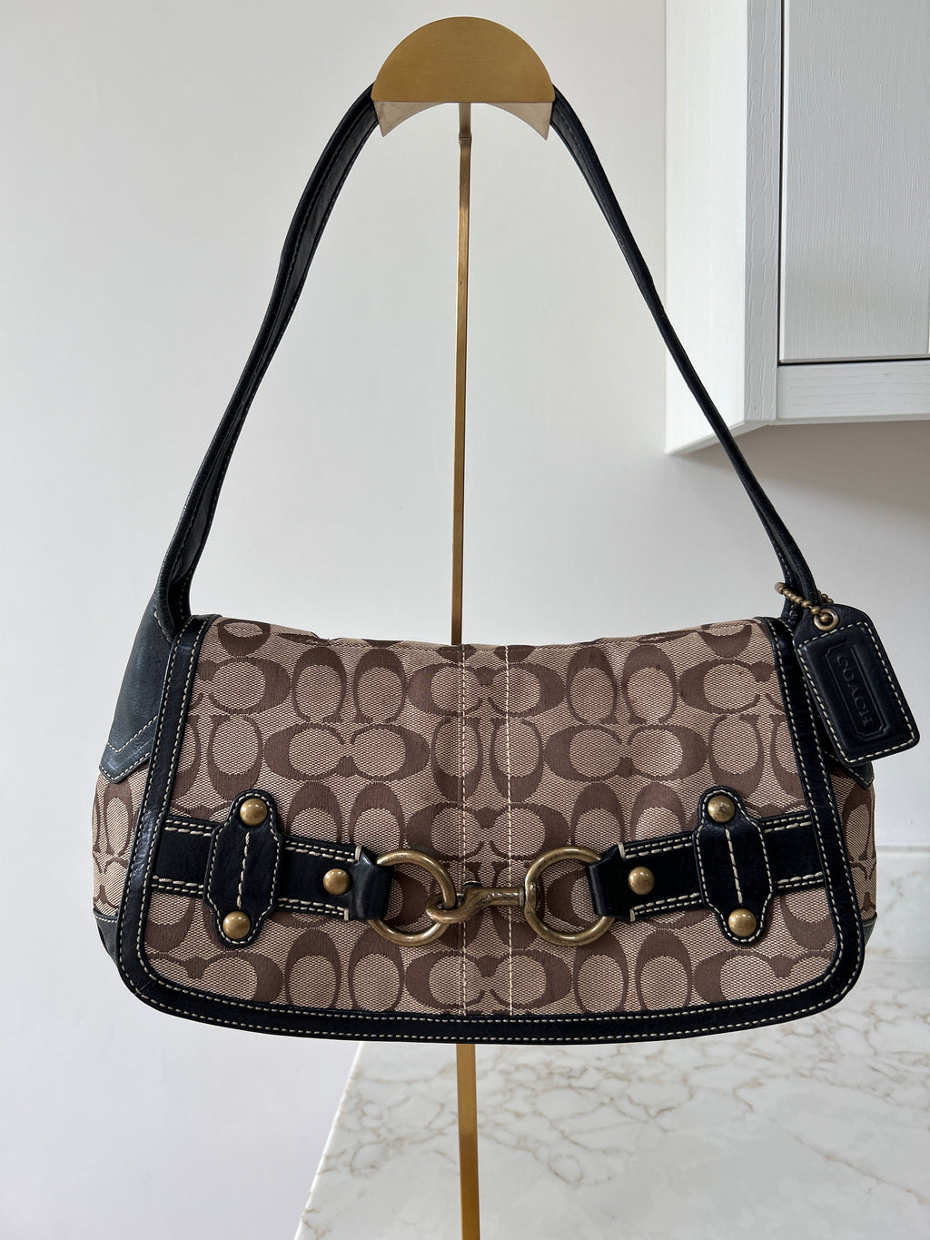 Vintage Coach Ergo clip shoulder bag