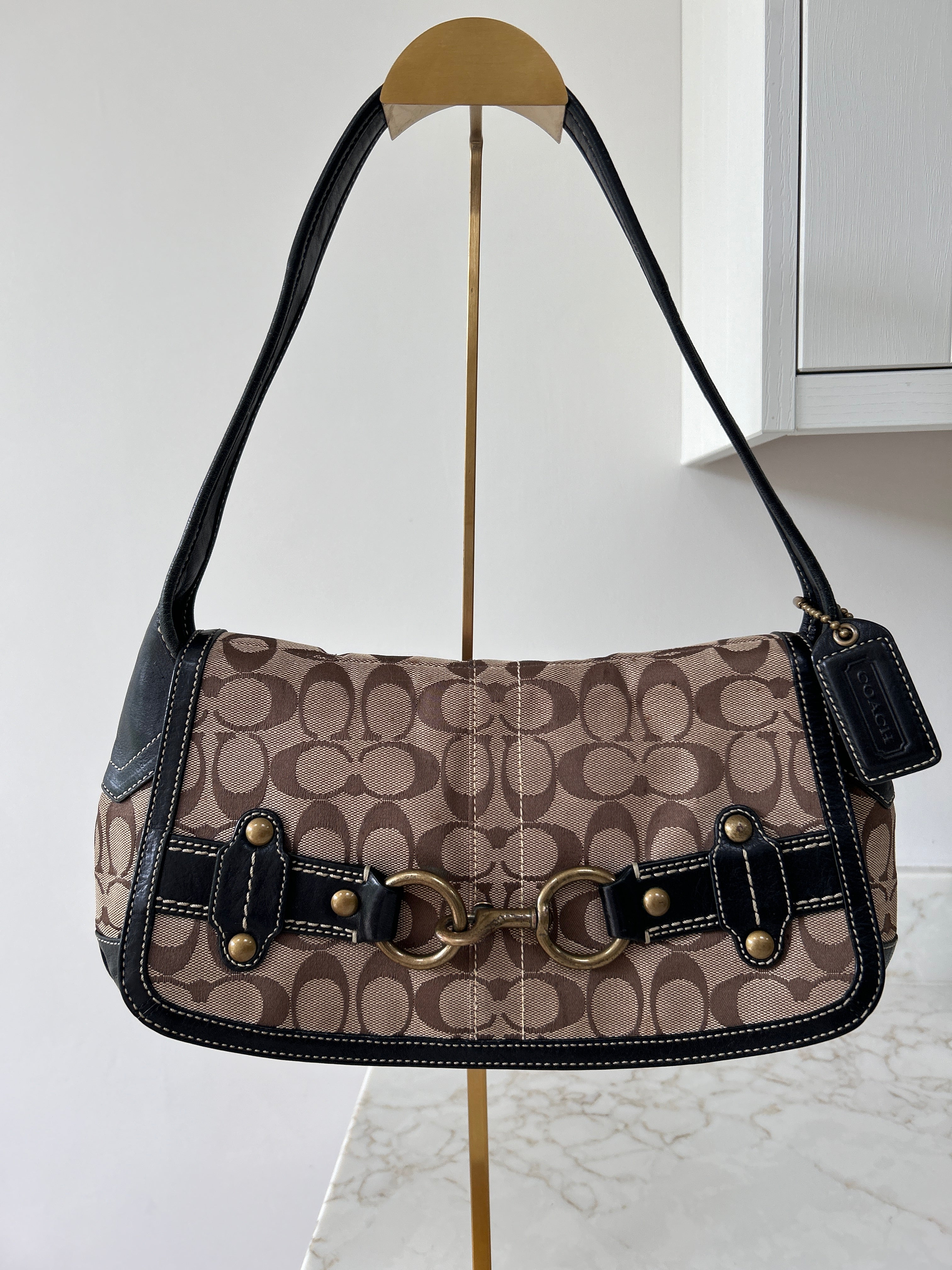 Vintage Coach Ergo clip shoulder bag