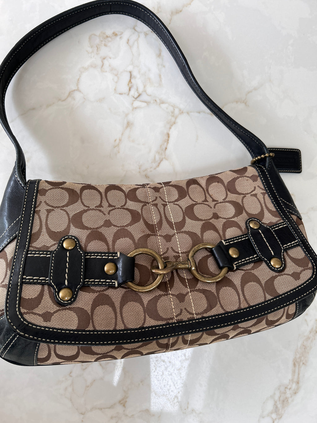 Vintage Coach Ergo clip shoulder bag
