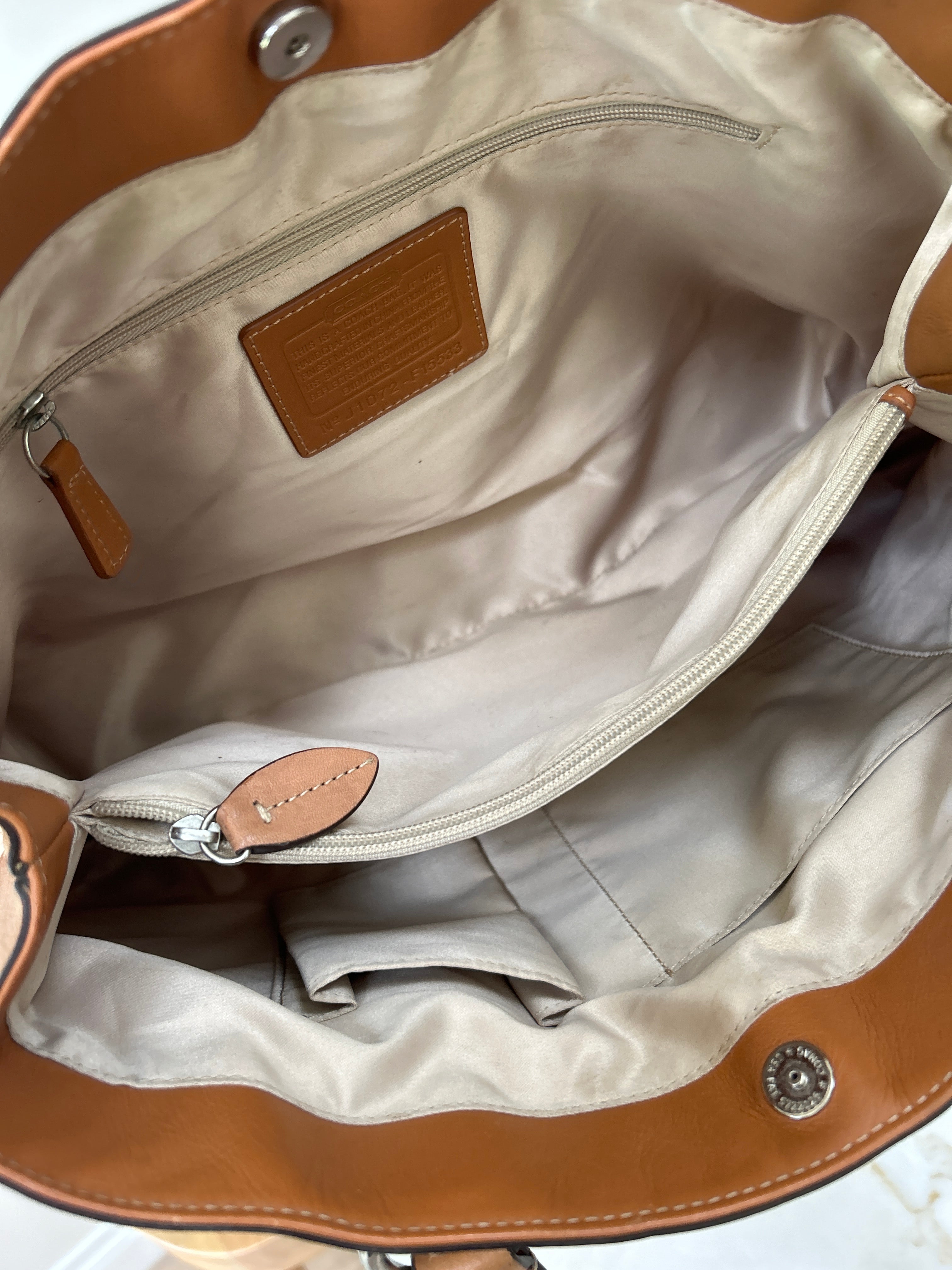 Vintage Coach pink monogram shoulder bag