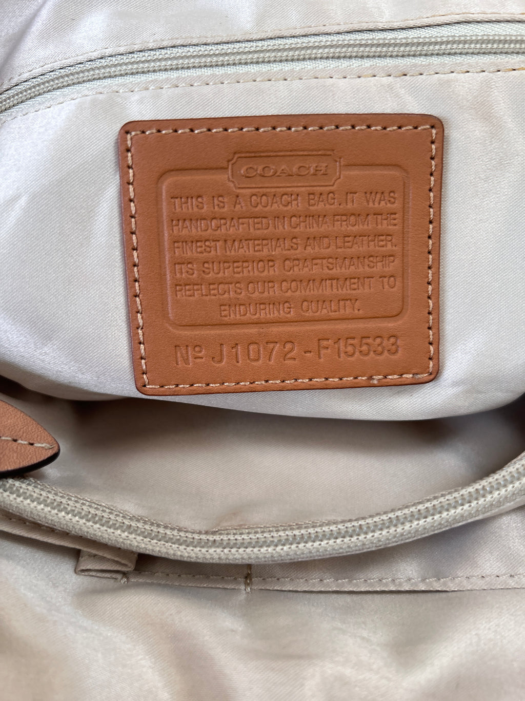 Vintage Coach pink monogram shoulder bag