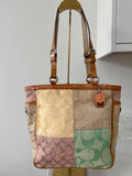 Vintage Coach patchwork shoulder bag