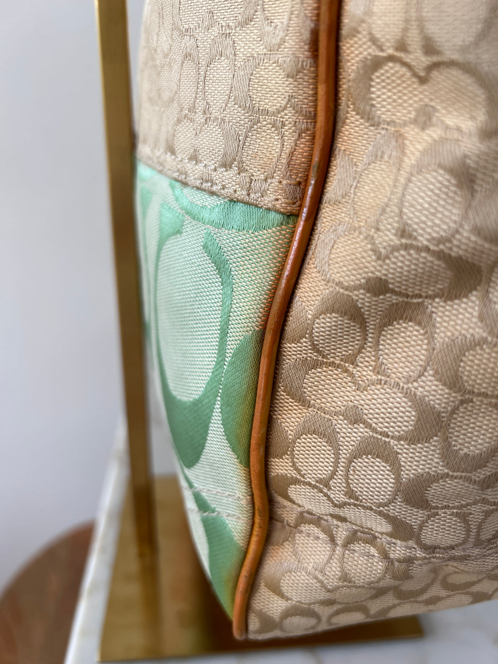 Vintage Coach patchwork shoulder bag
