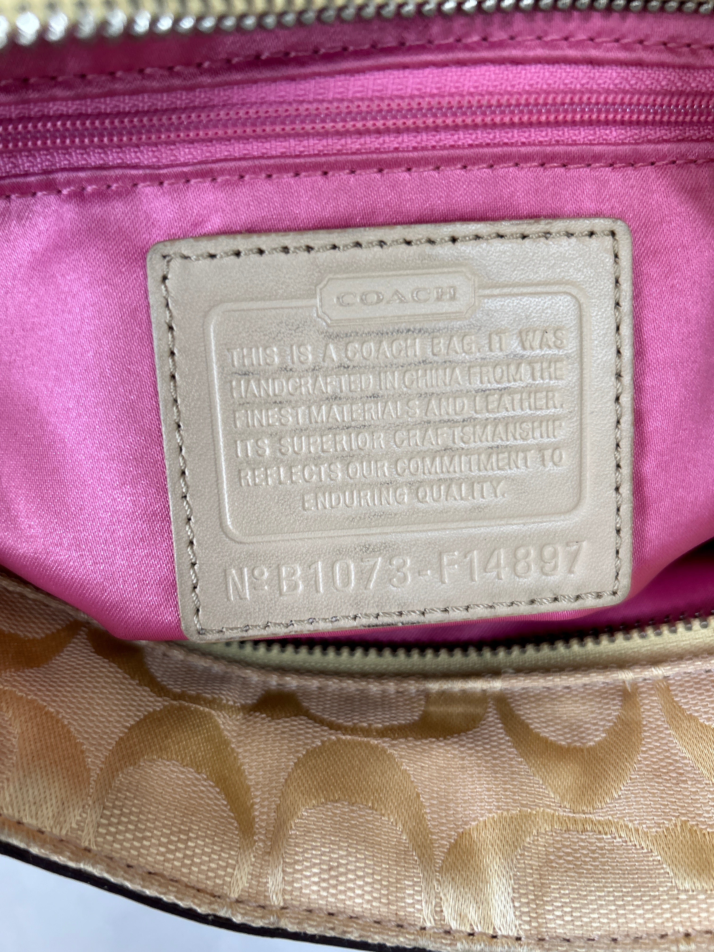 Vintage Coach patchwork shoulder bag