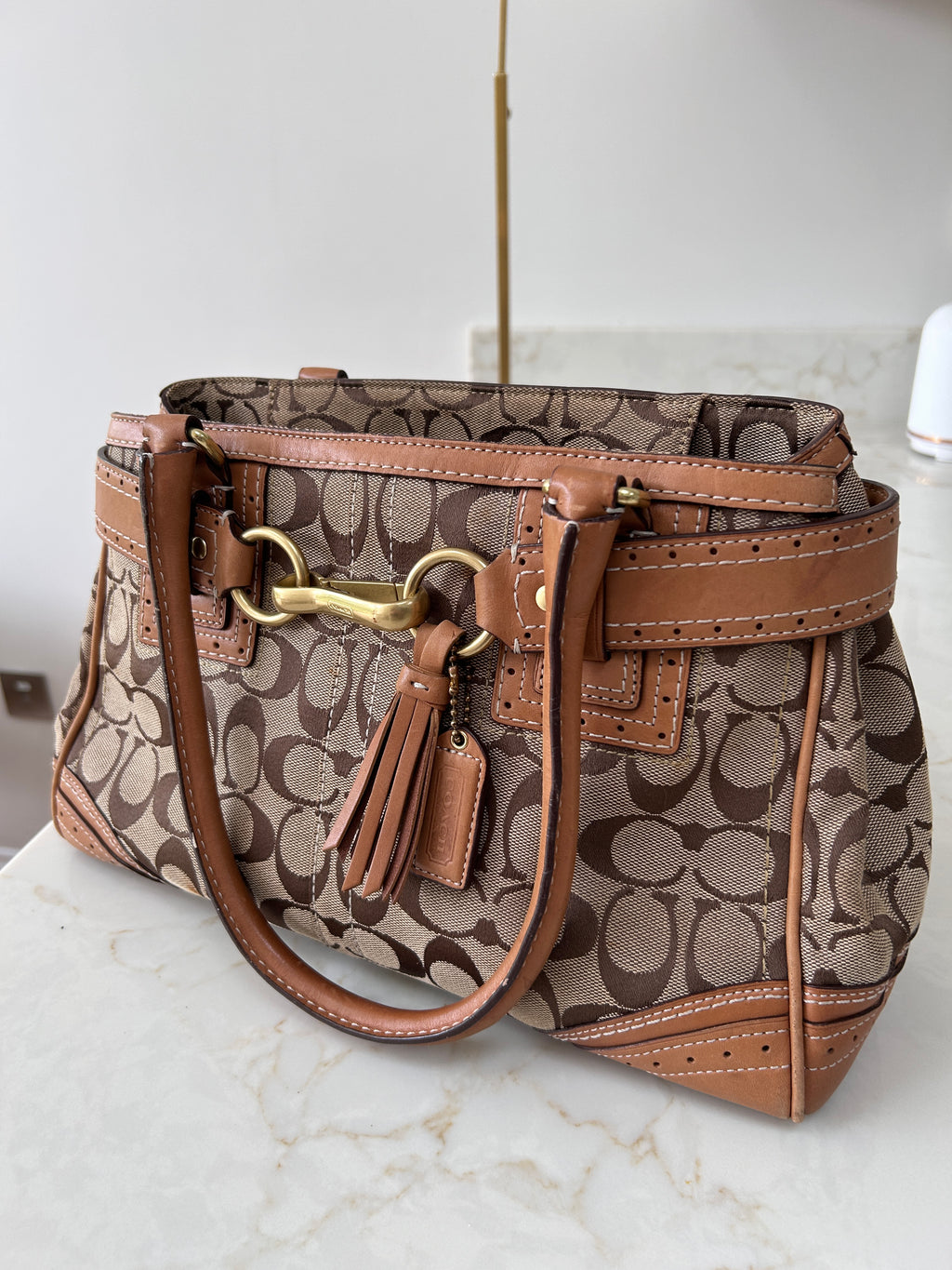 Vintage Coach Hampton shoulder bag