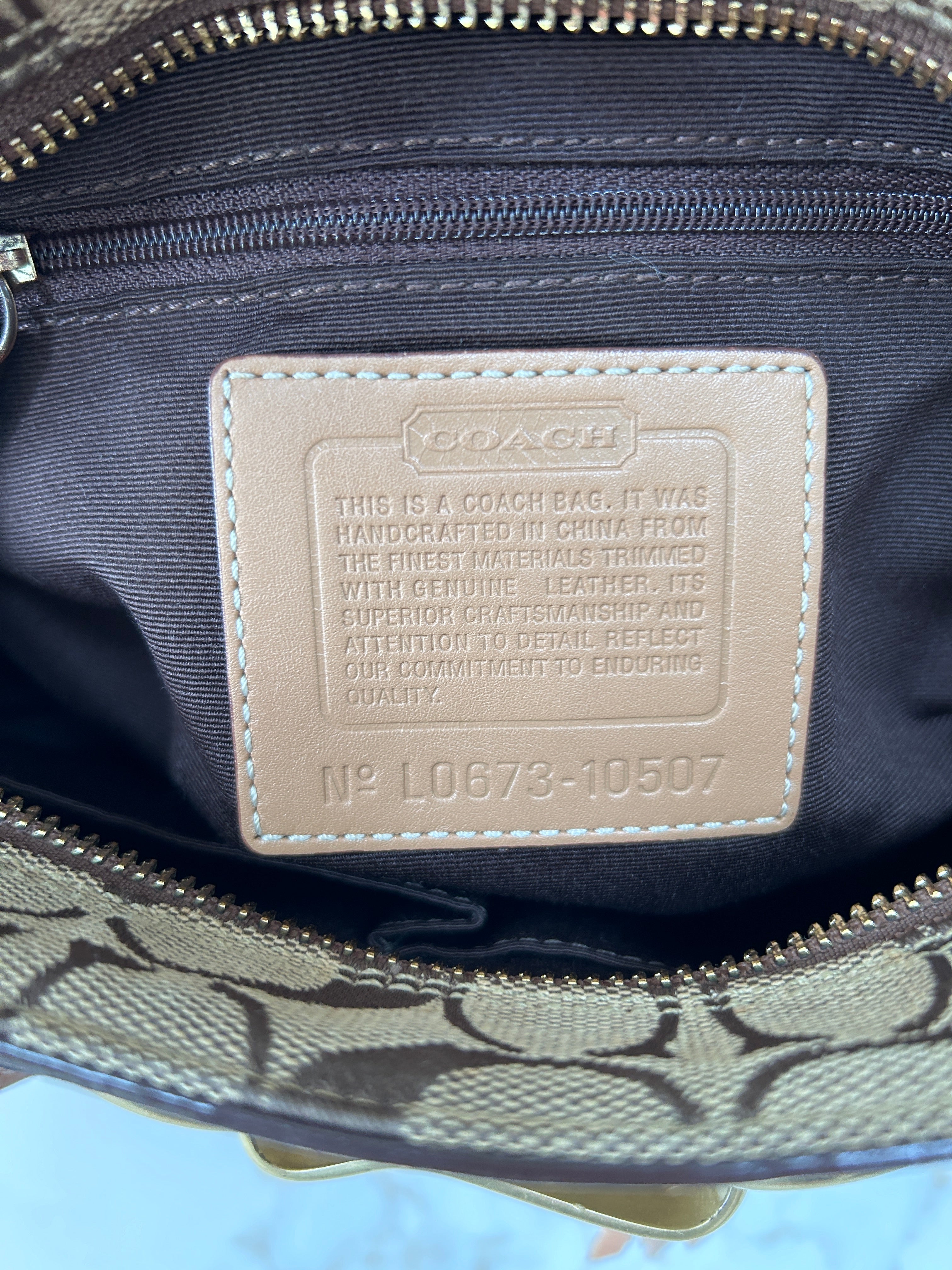 Vintage Coach Hampton shoulder bag