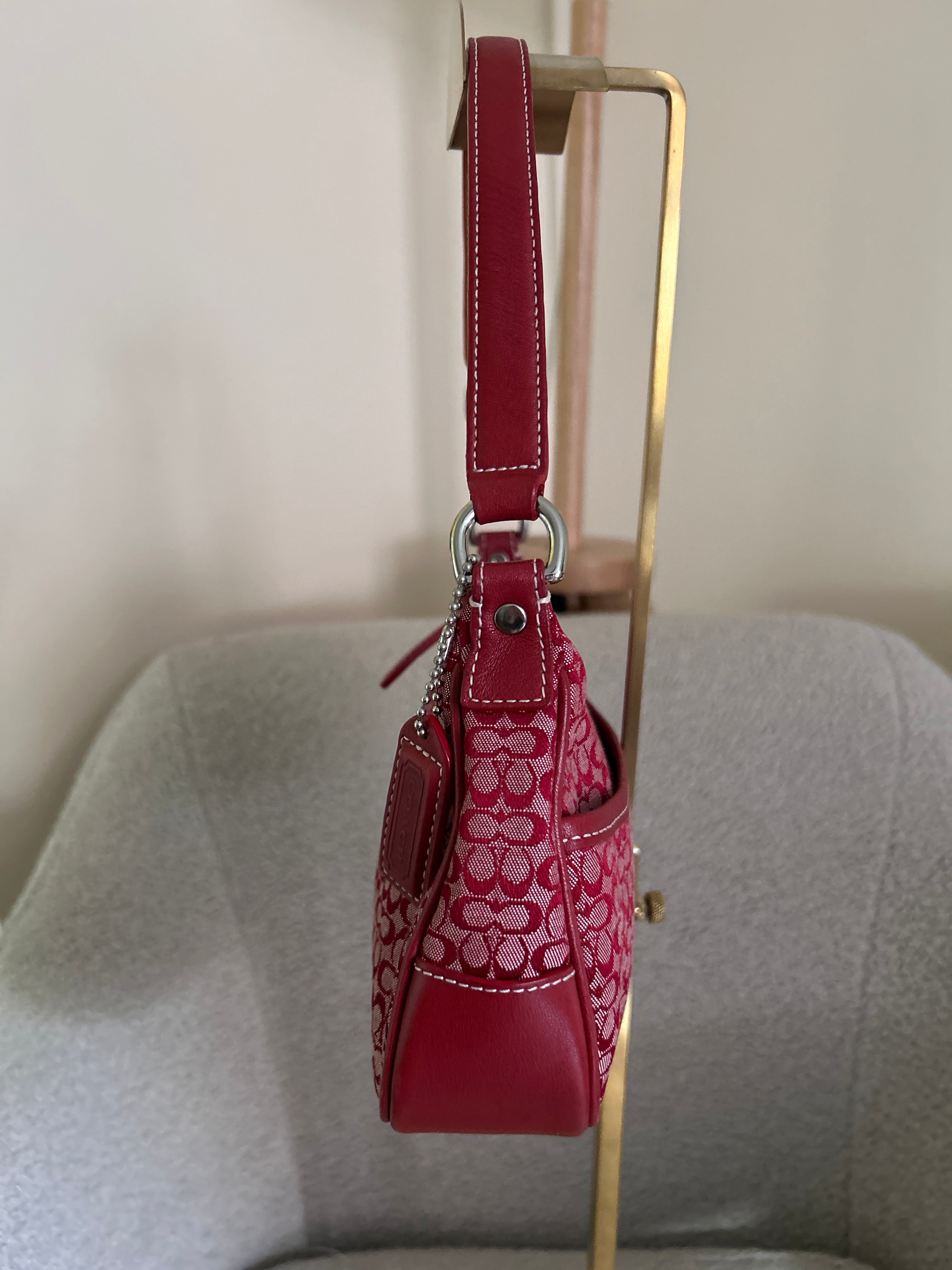 Vintage Coach crescent shoulder bag