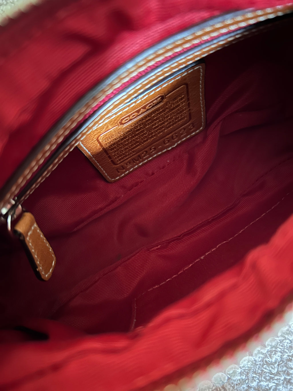 Vintage Coach crescent shoulder bag