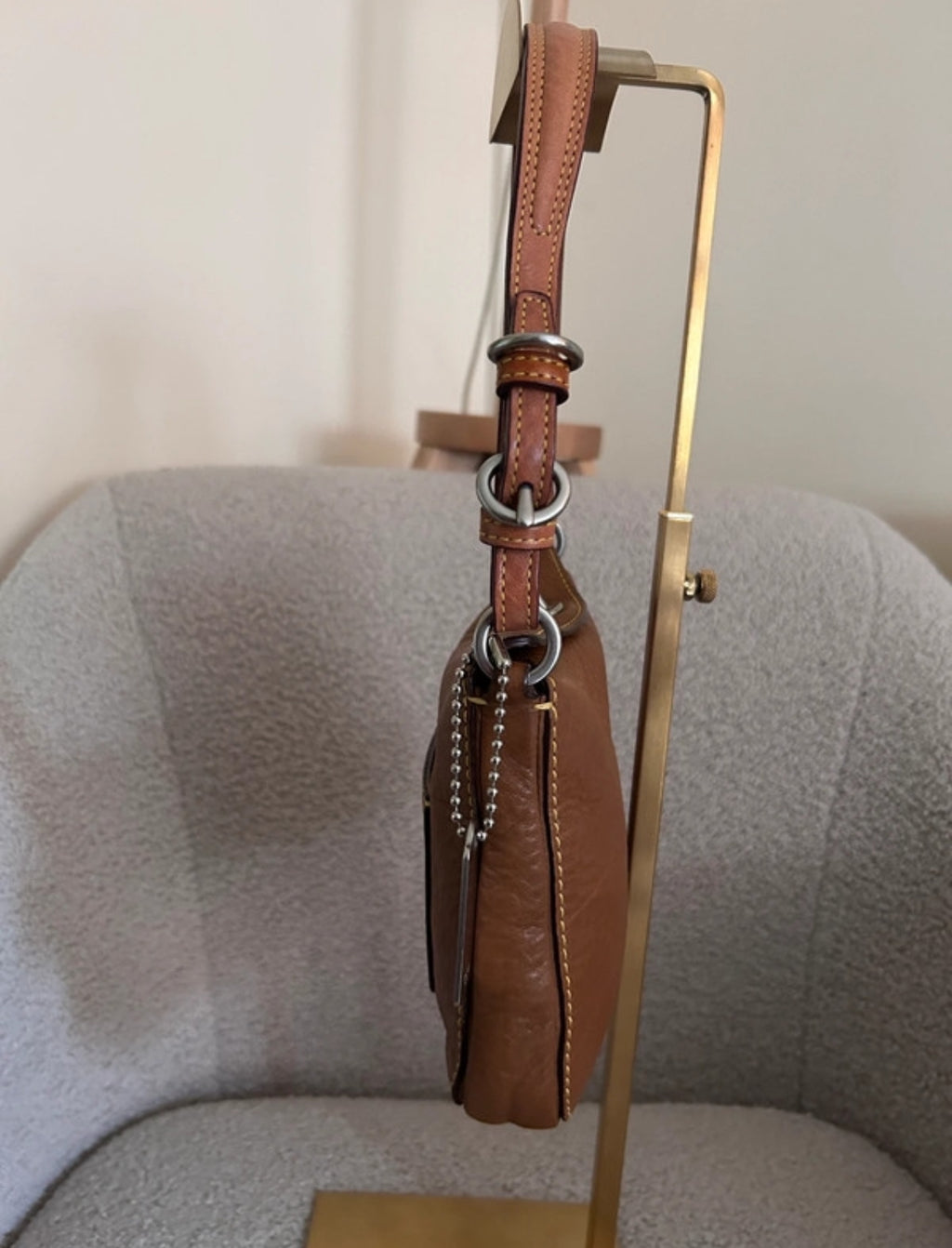 Vintage Coach turn lock mini shoulder bag