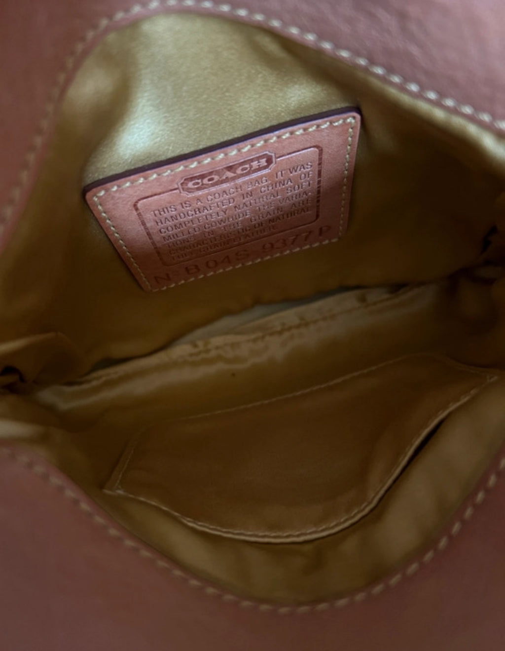 Vintage Coach turn lock mini shoulder bag