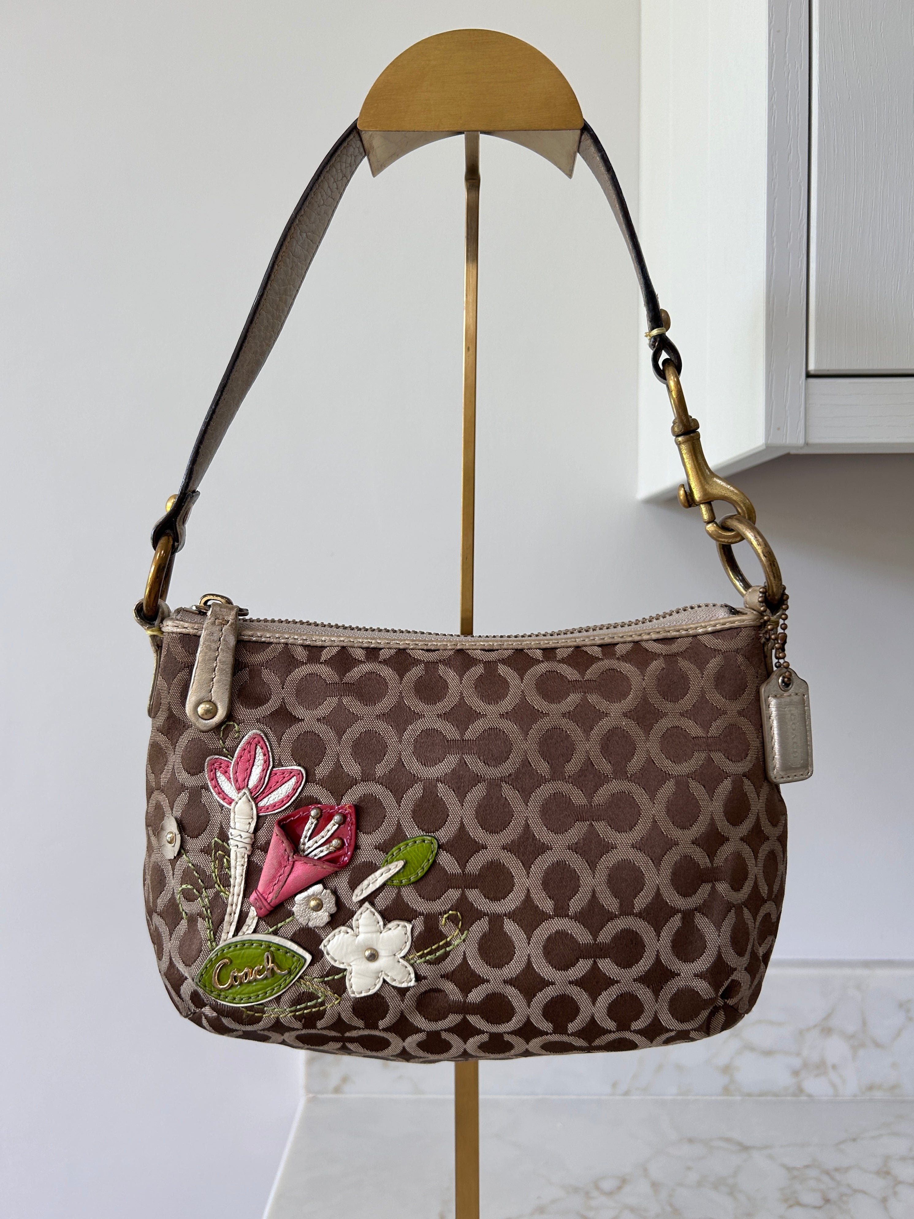 Vintage Coach floral shoulder bag