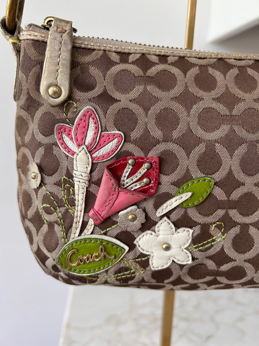 Vintage Coach floral shoulder bag