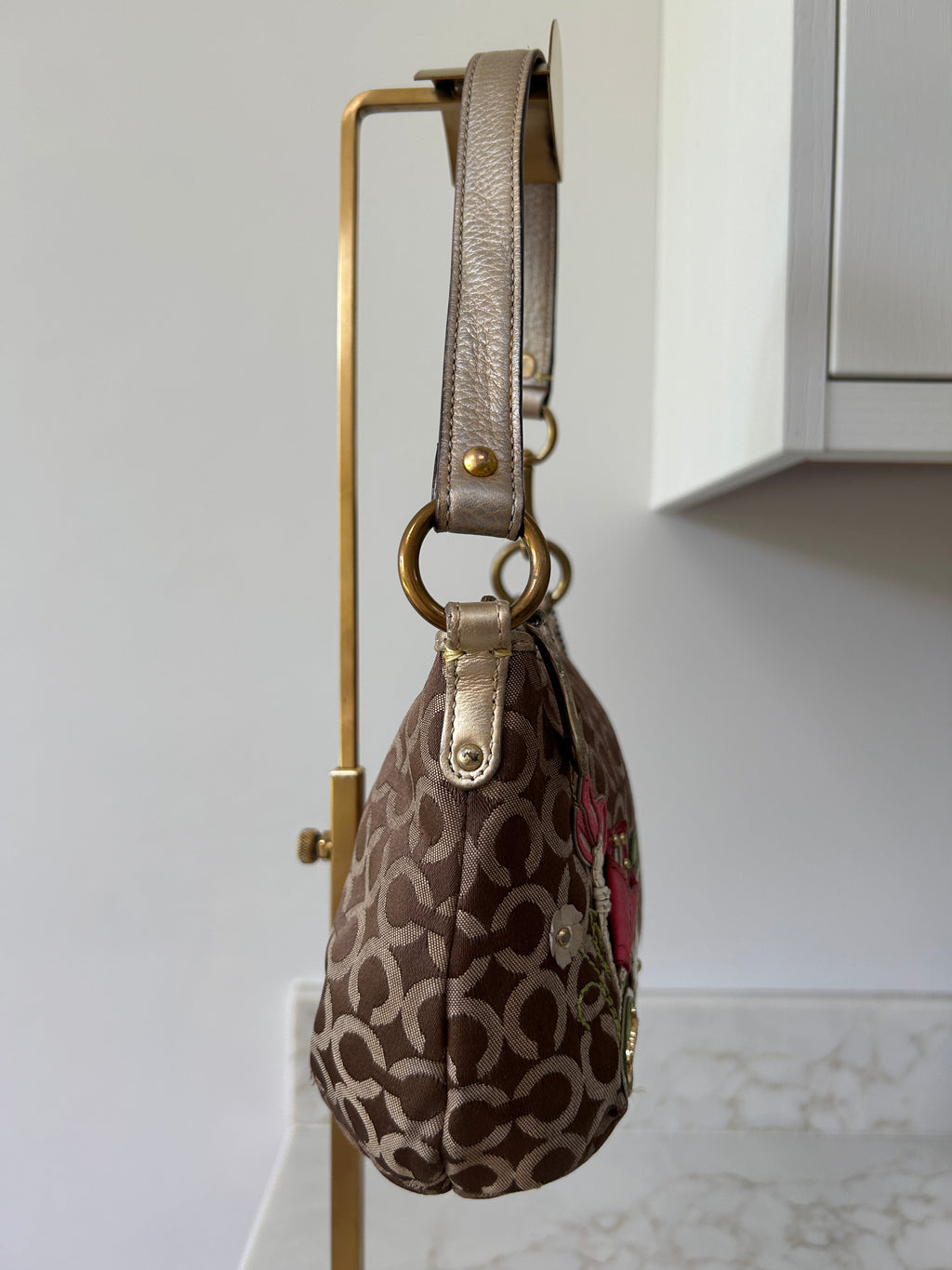 Vintage Coach floral shoulder bag