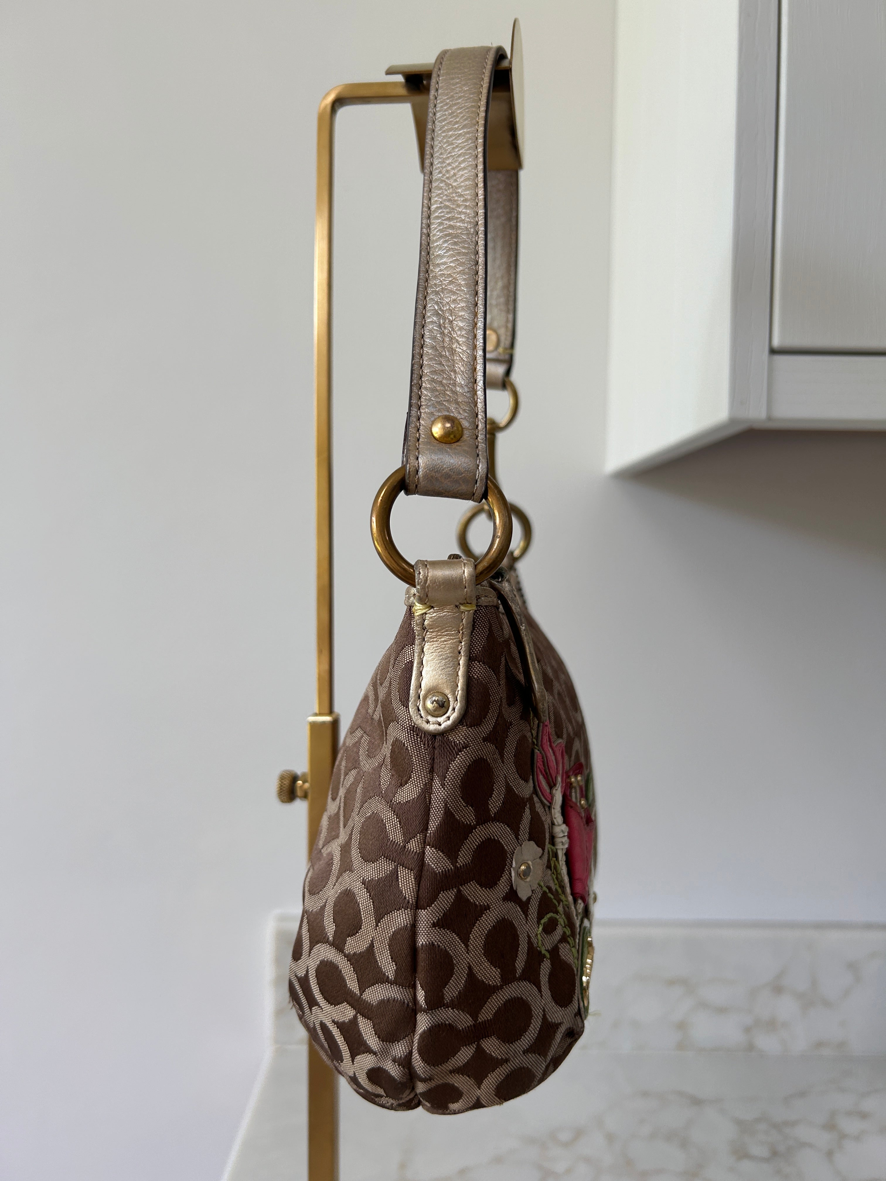 Vintage Coach floral shoulder bag