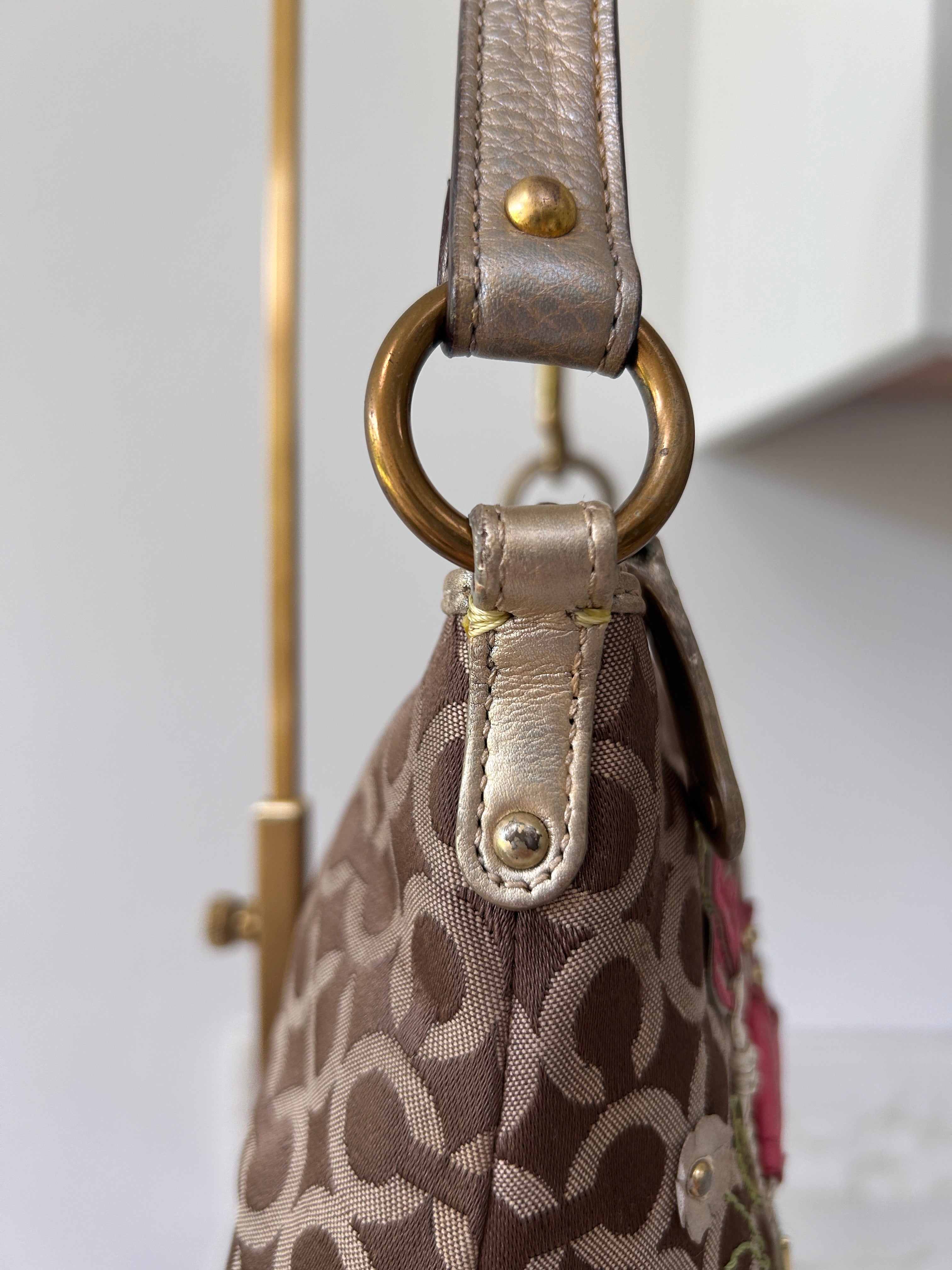 Vintage Coach floral shoulder bag