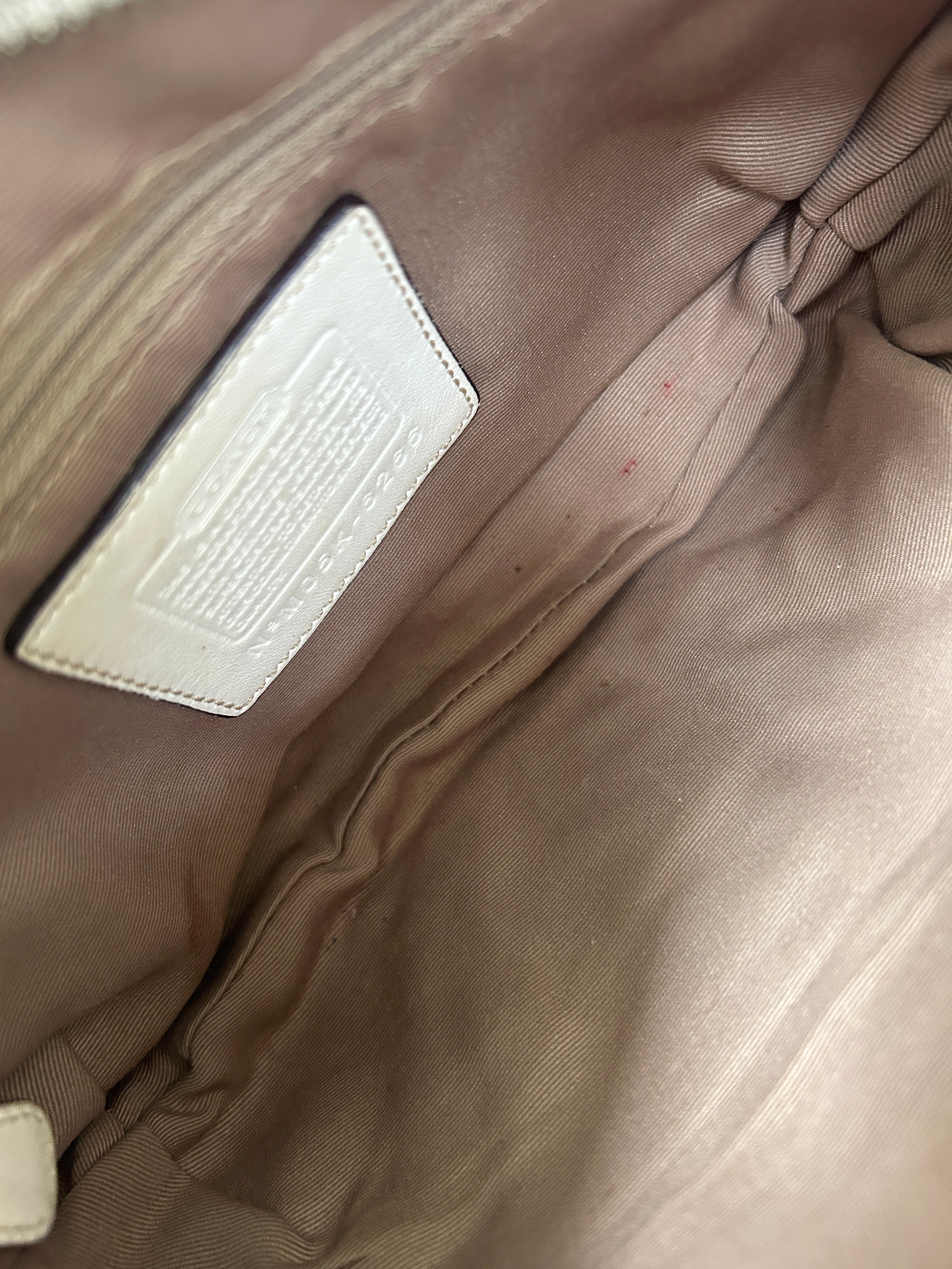 Vintage Coach monogram shoulder bag