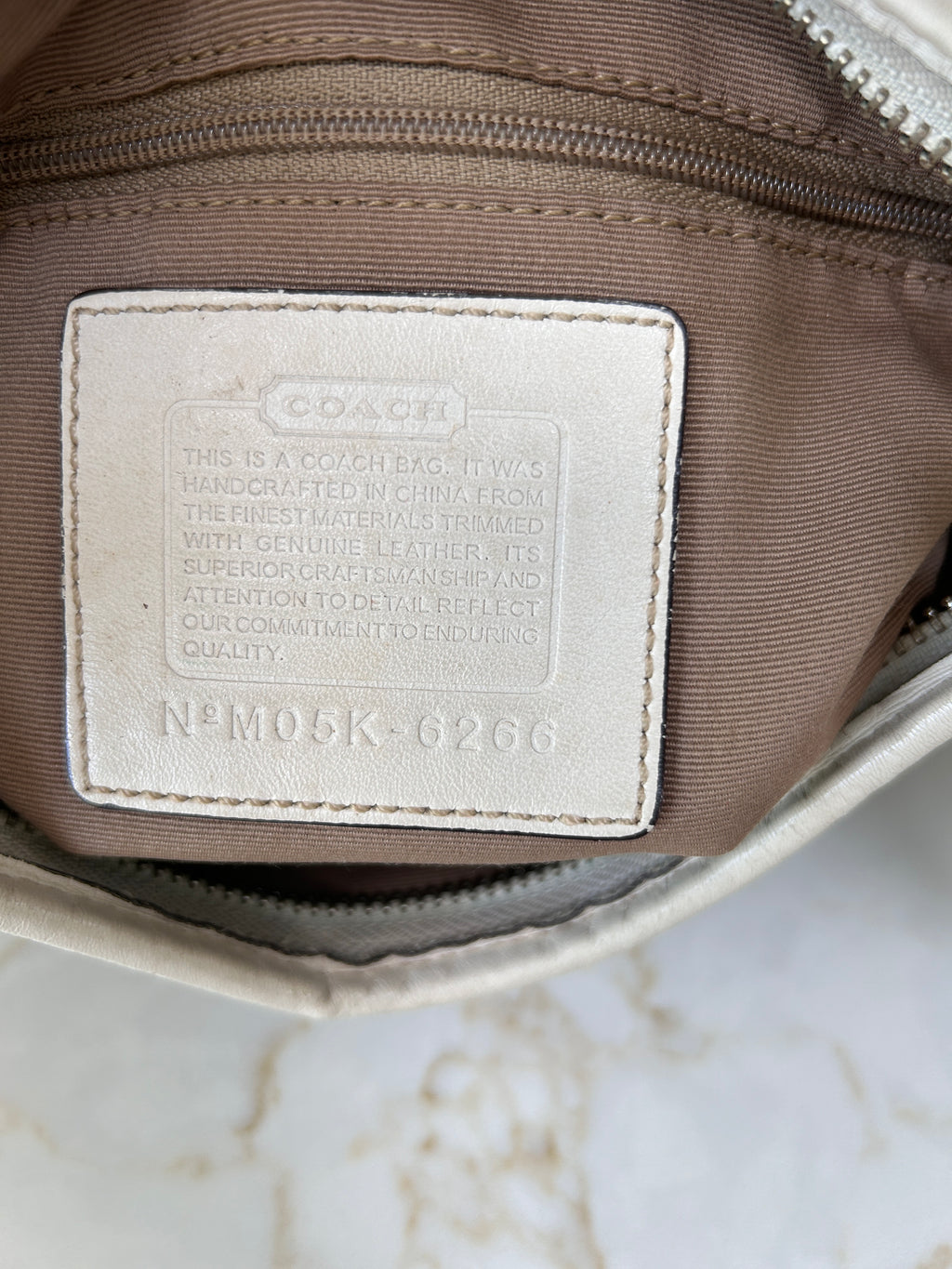Vintage Coach monogram shoulder bag