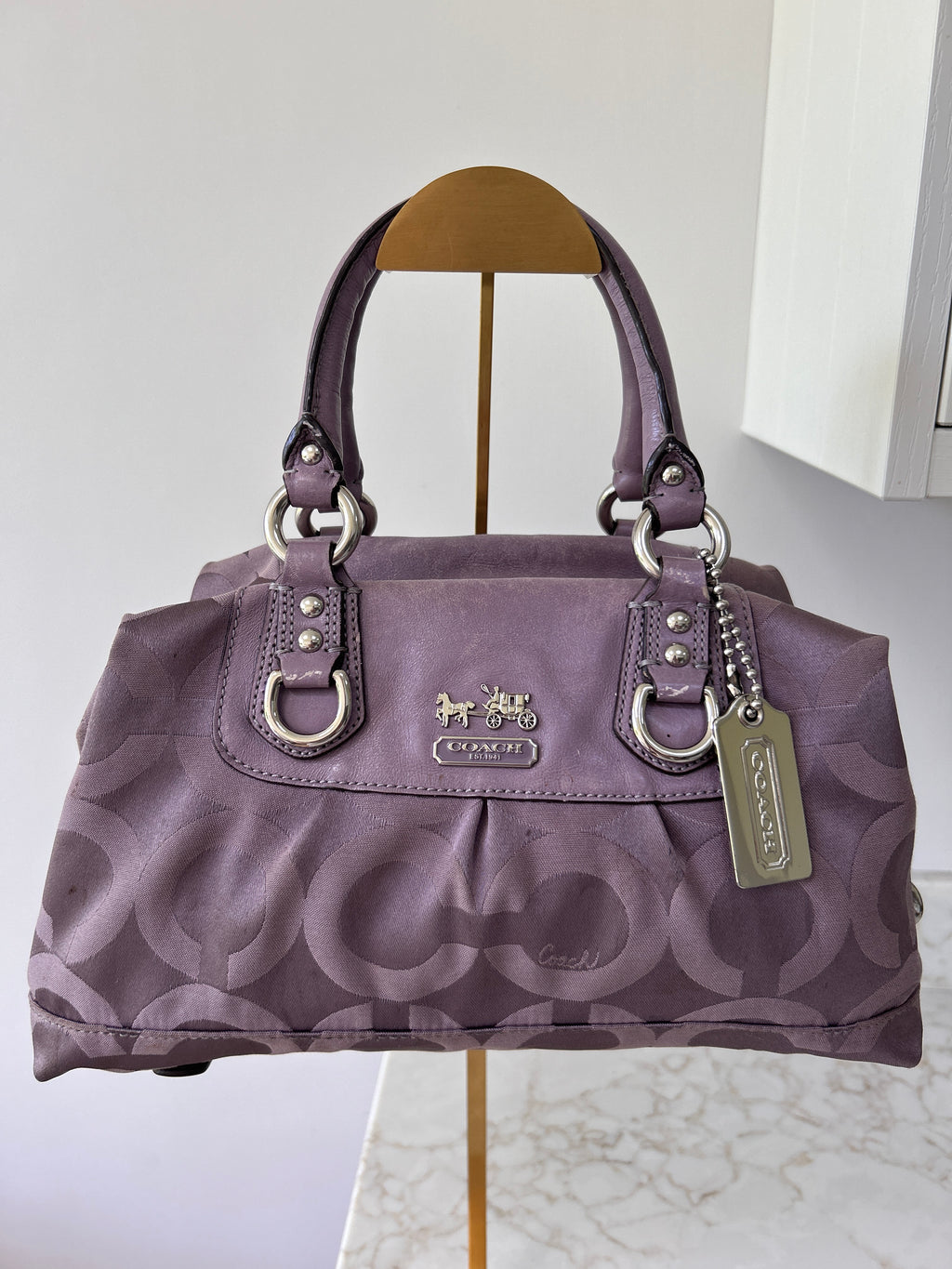 Vintage Coach lilac handbag