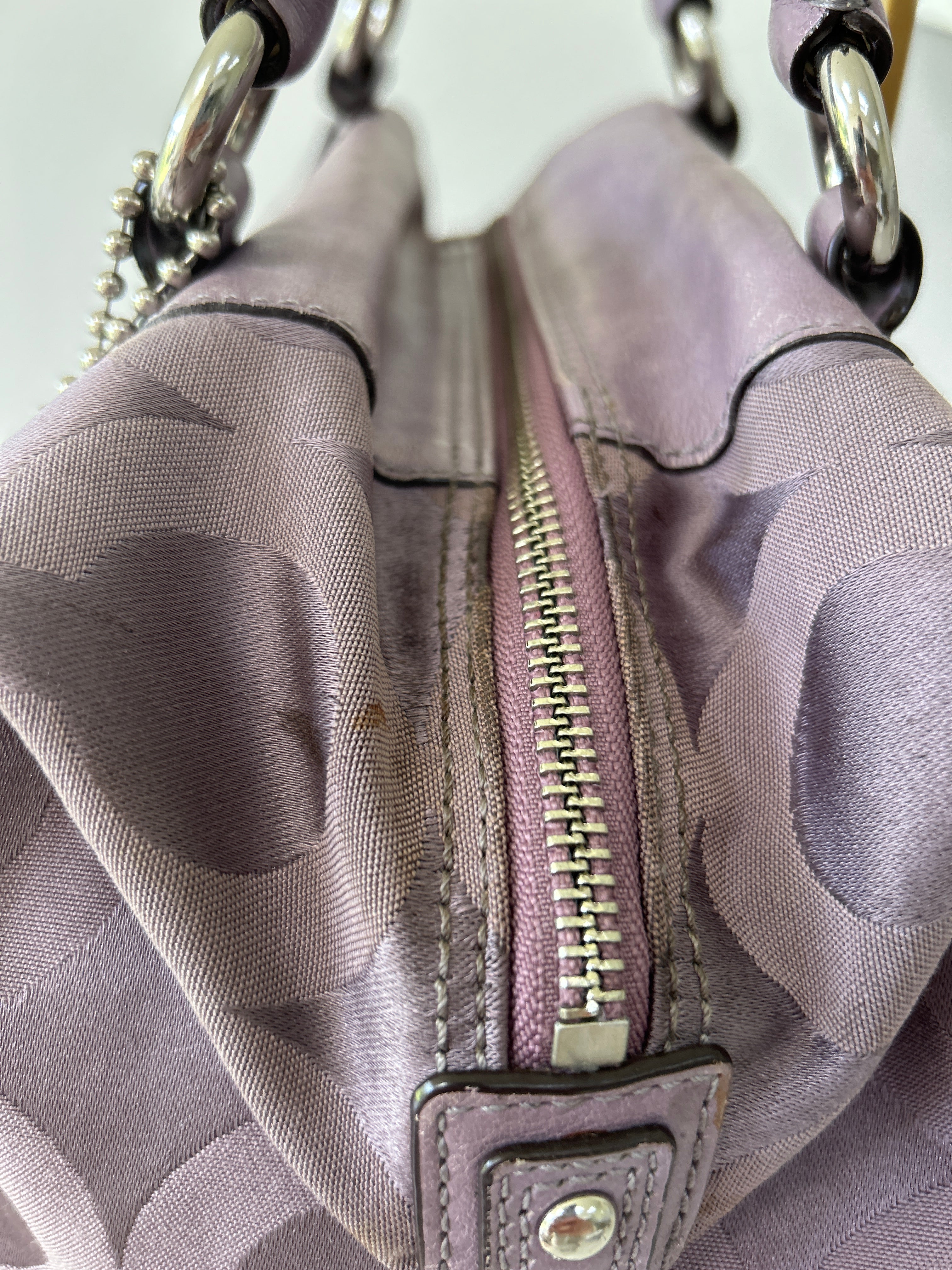 Vintage Coach lilac handbag