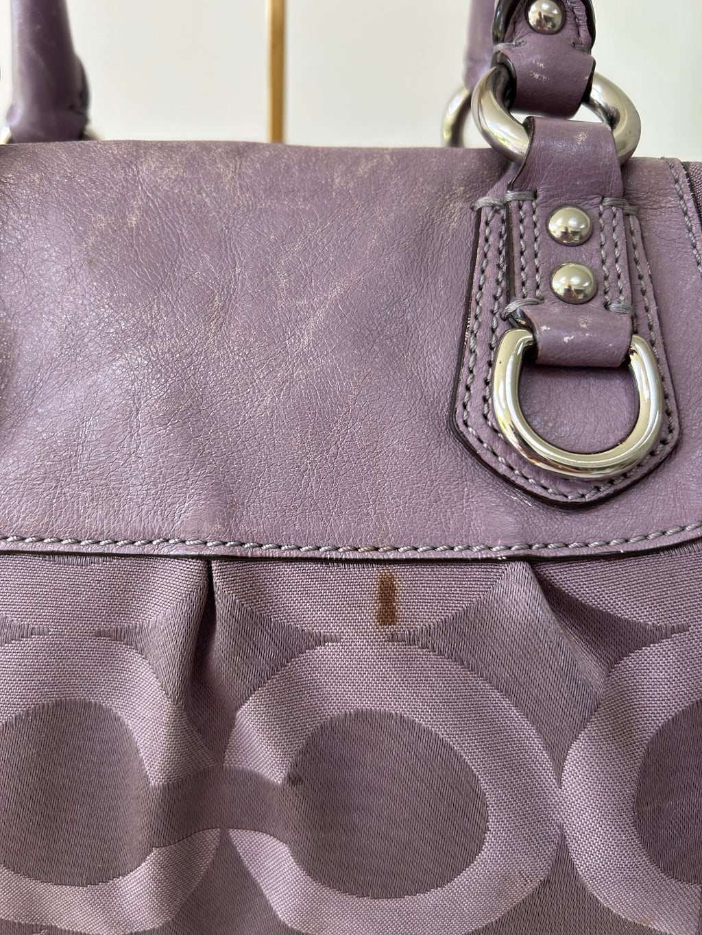 Vintage Coach lilac handbag