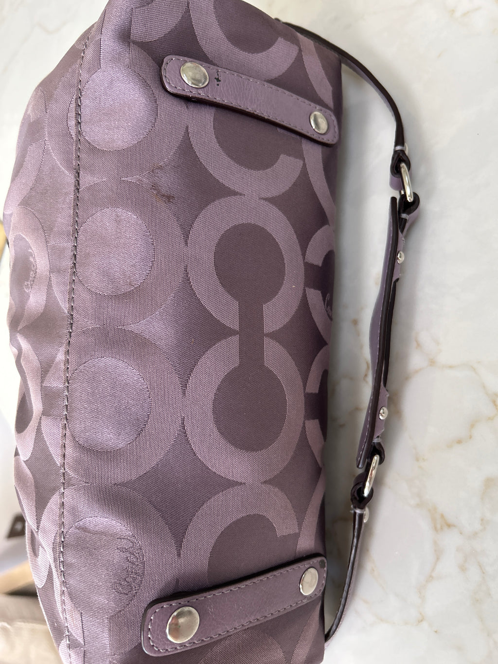 Vintage Coach lilac handbag