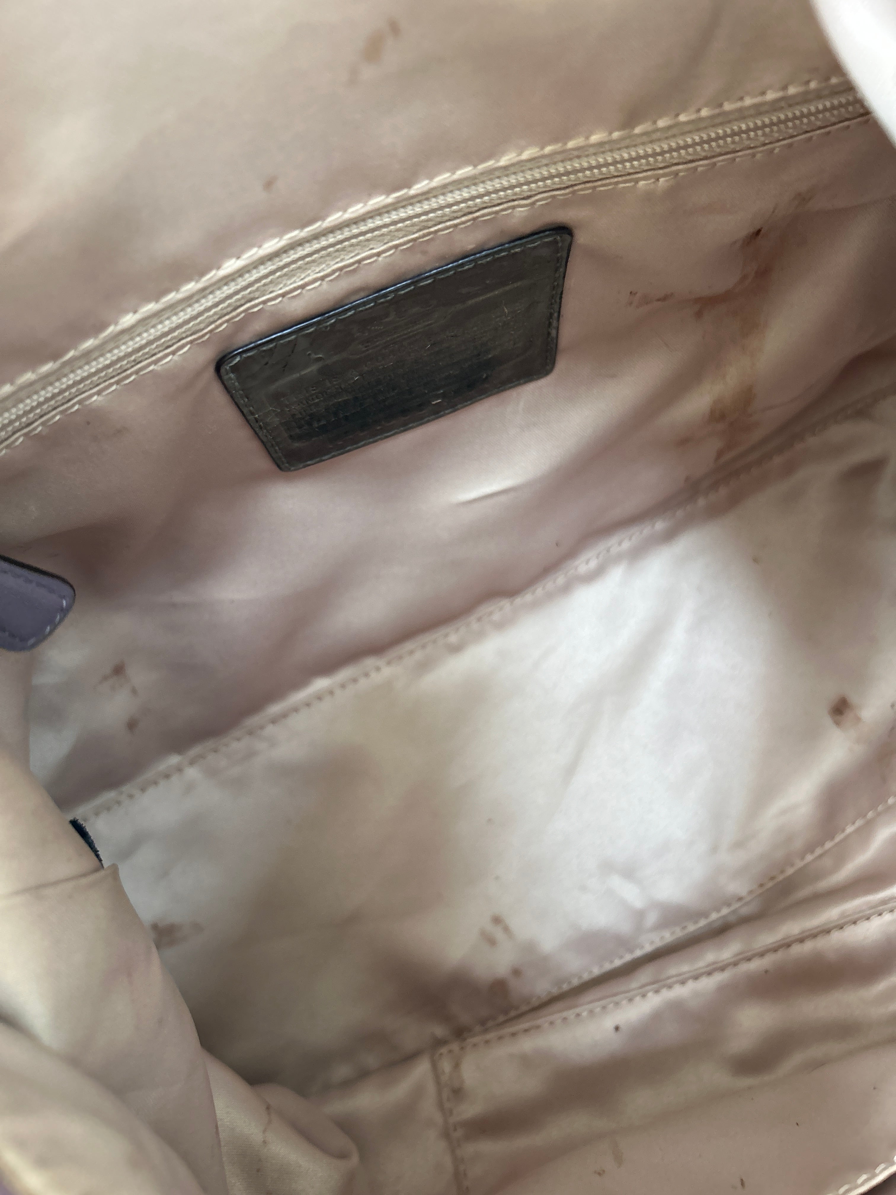 Vintage Coach lilac handbag