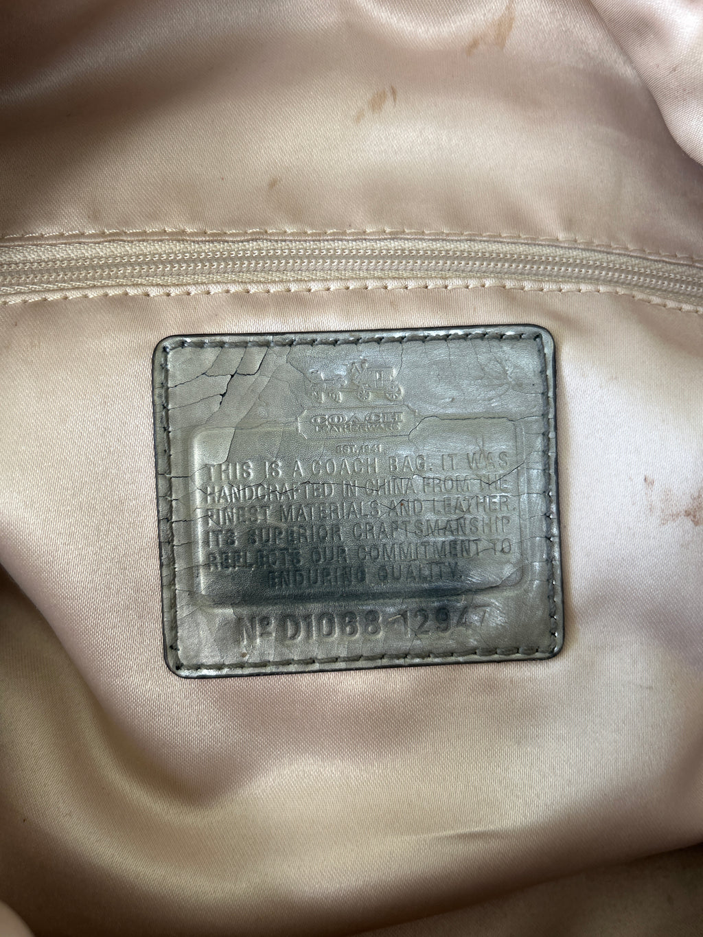 Vintage Coach lilac handbag