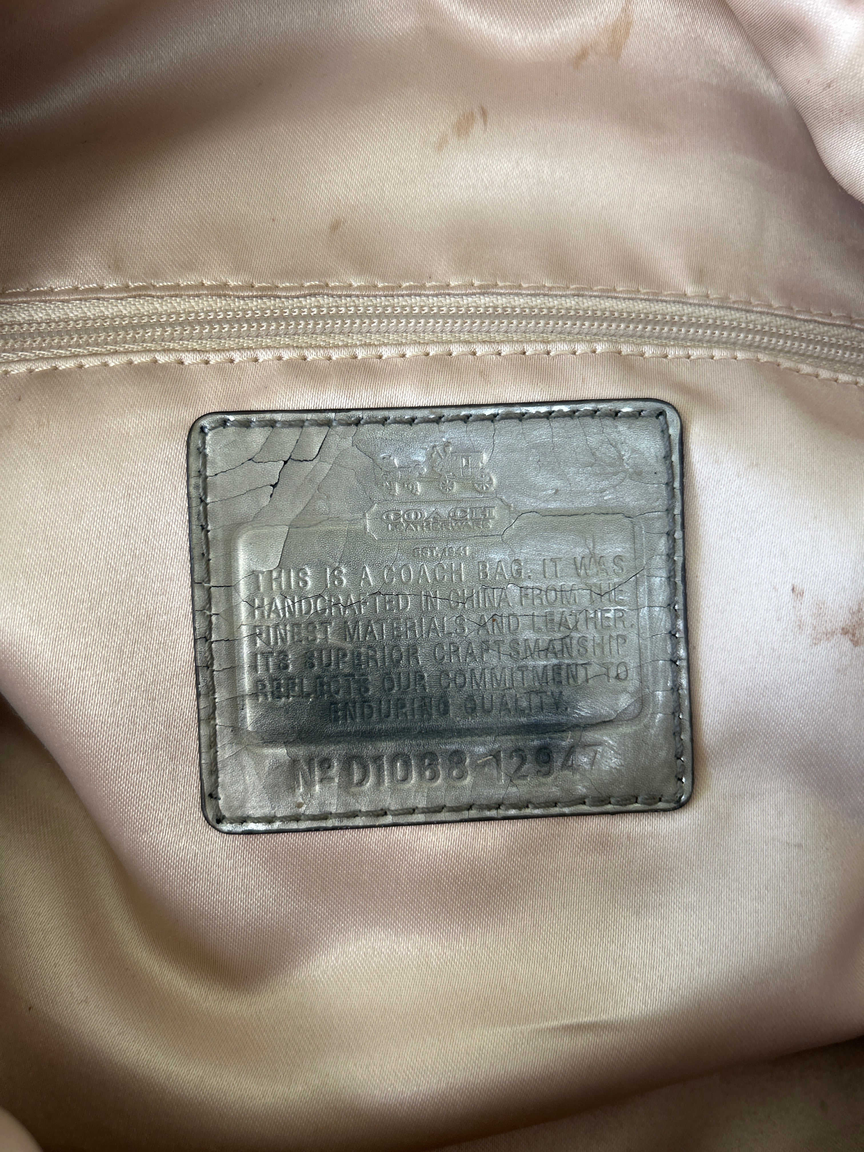 Vintage Coach lilac handbag