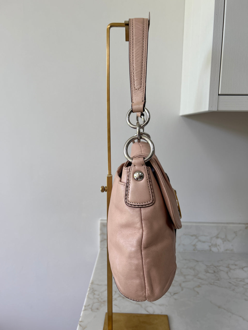 Vintage Coach Soho pink leather shoulder bag