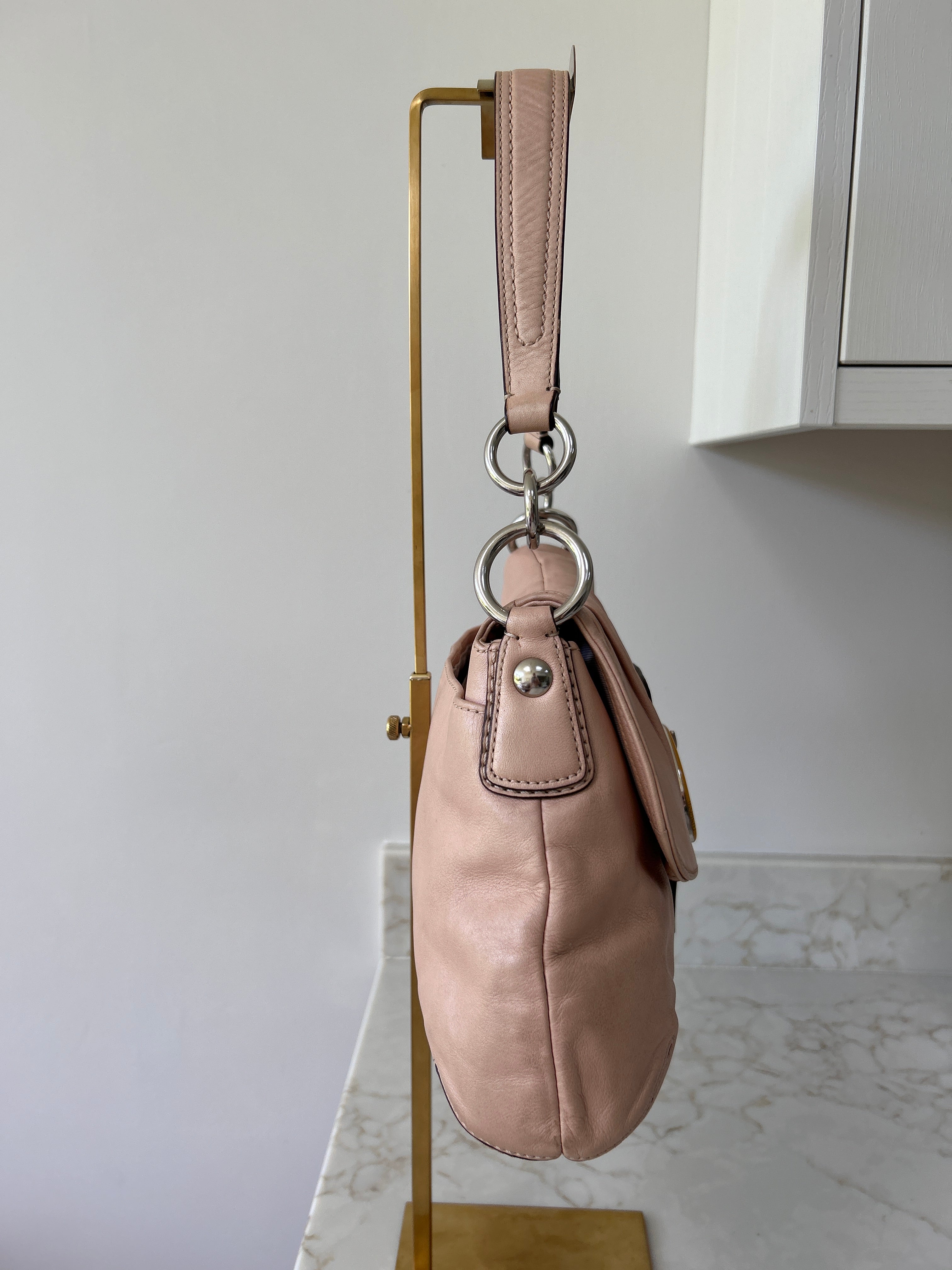 Vintage Coach Soho pink leather shoulder bag