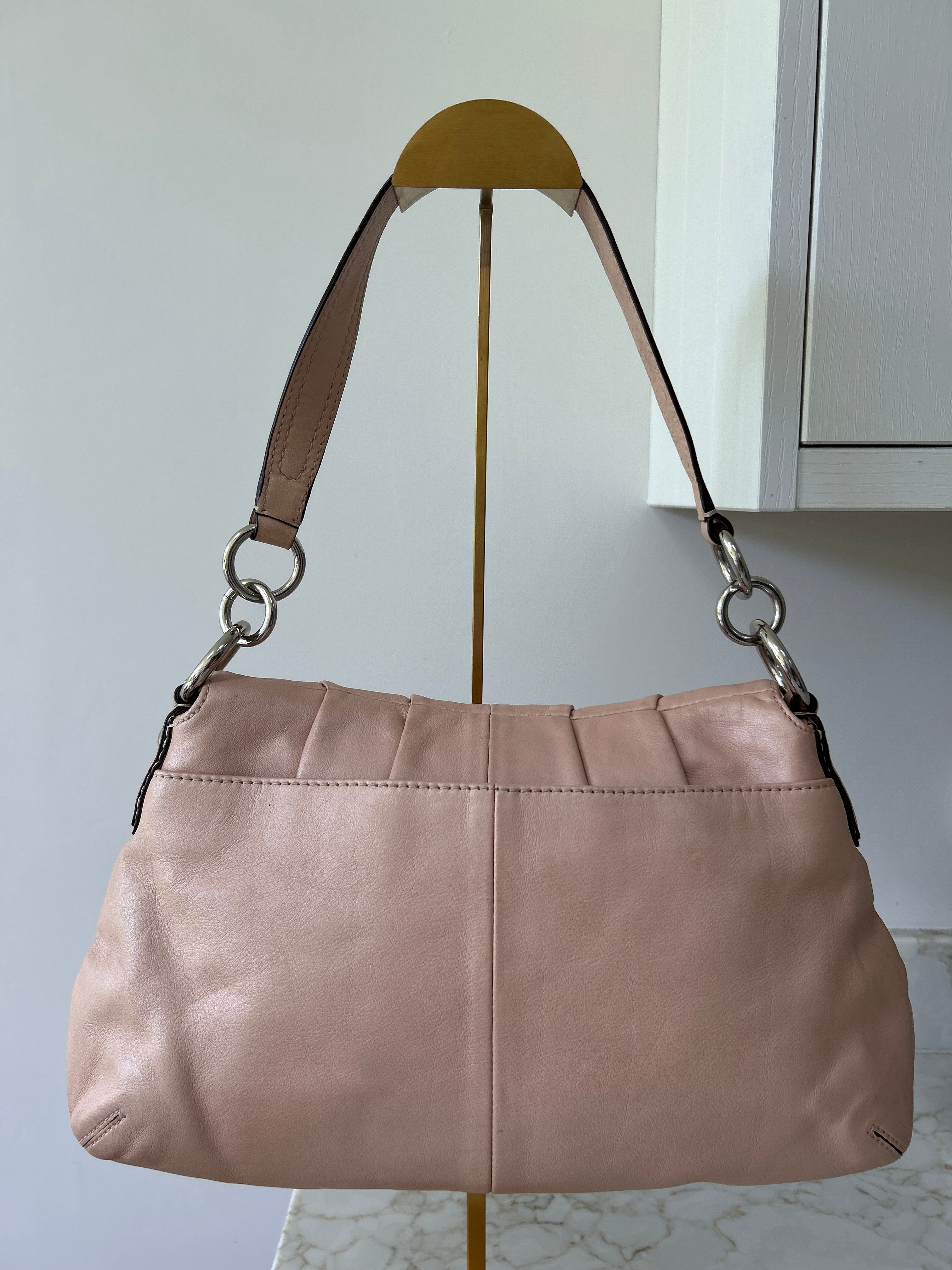 Vintage Coach Soho pink leather shoulder bag
