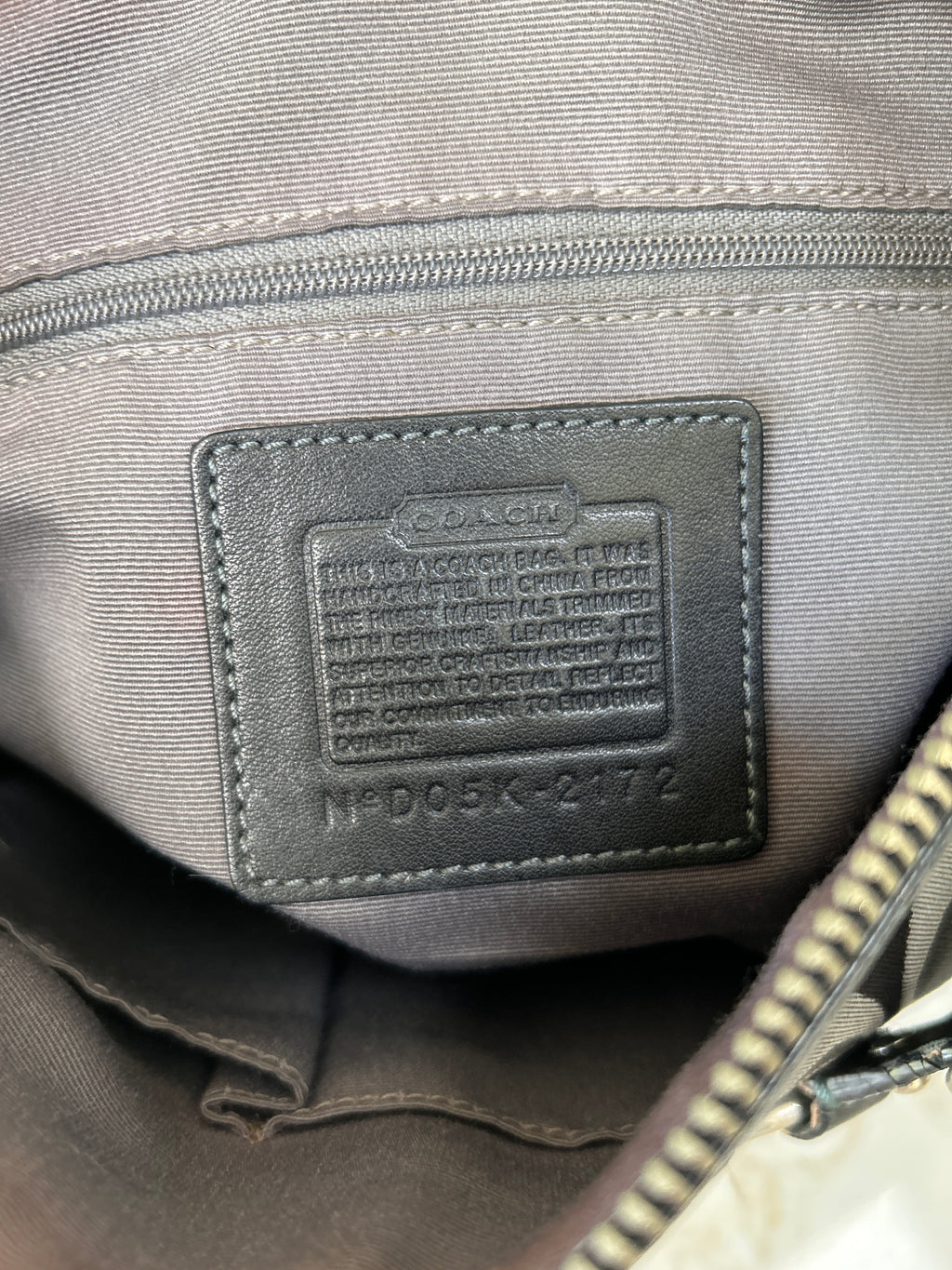 Vintage Coach black optic monogram shoulder bag