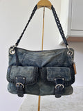Vintage Coach Poppy denim shoulder bag