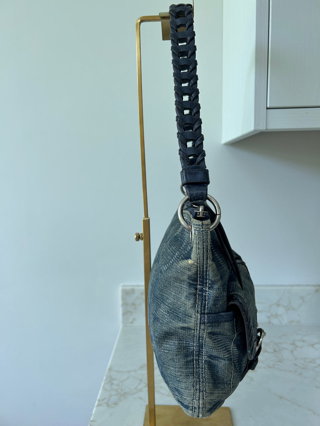 Vintage Coach Poppy denim shoulder bag