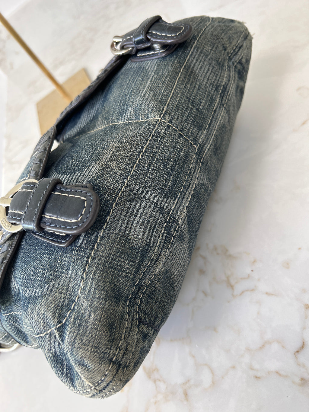 Vintage Coach Poppy denim shoulder bag