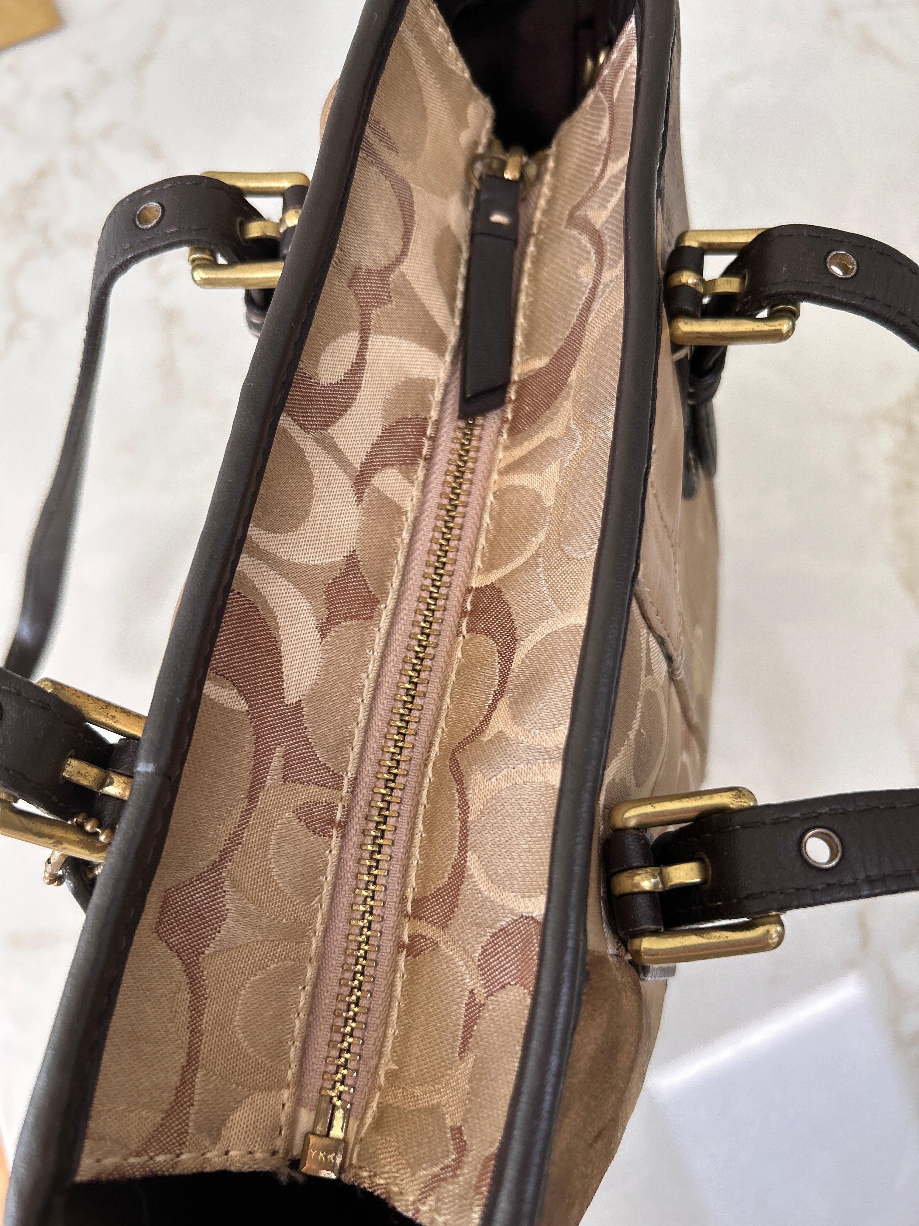 Vintage Coach patchwork shoulder bag