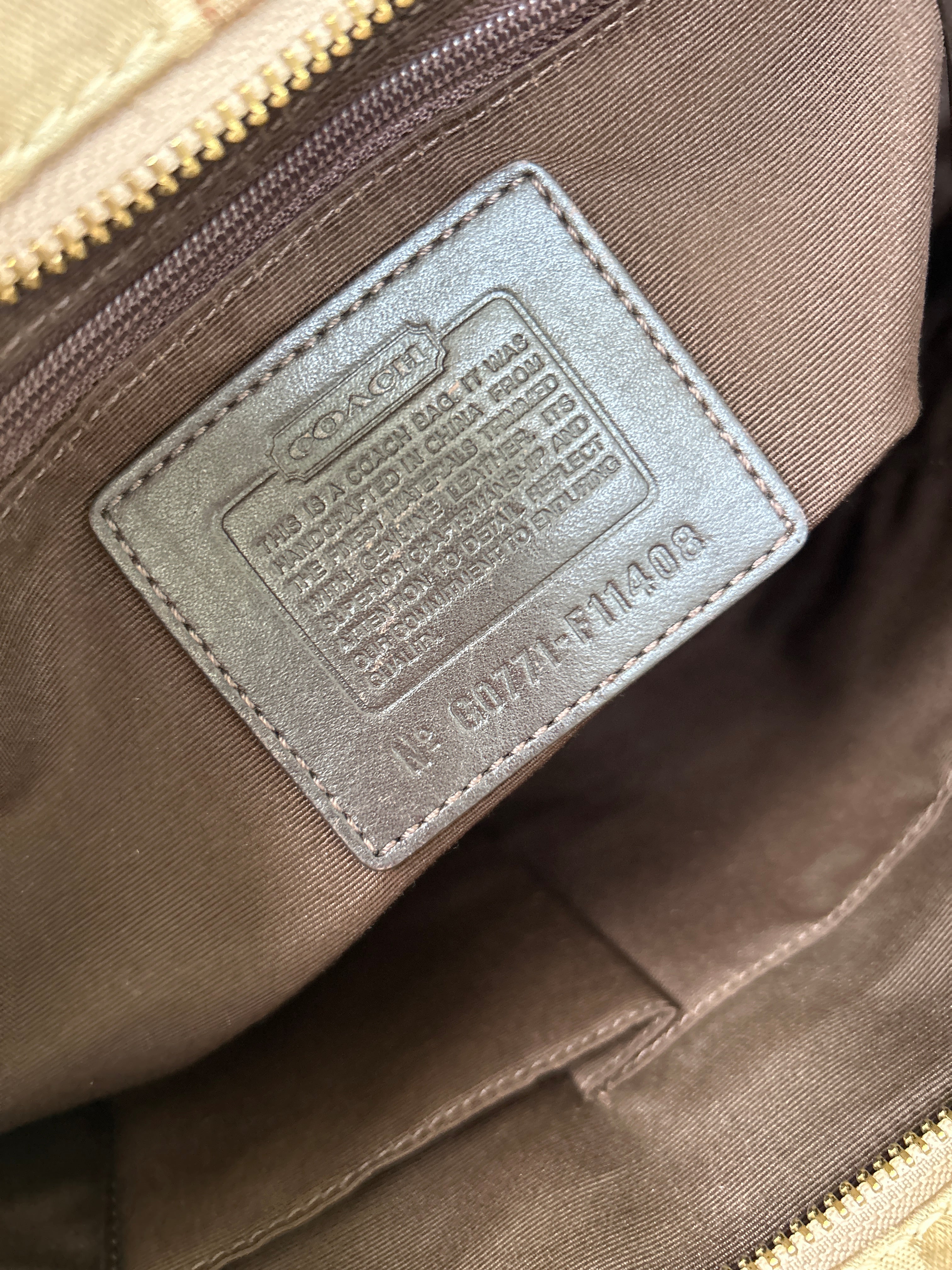 Vintage Coach patchwork shoulder bag