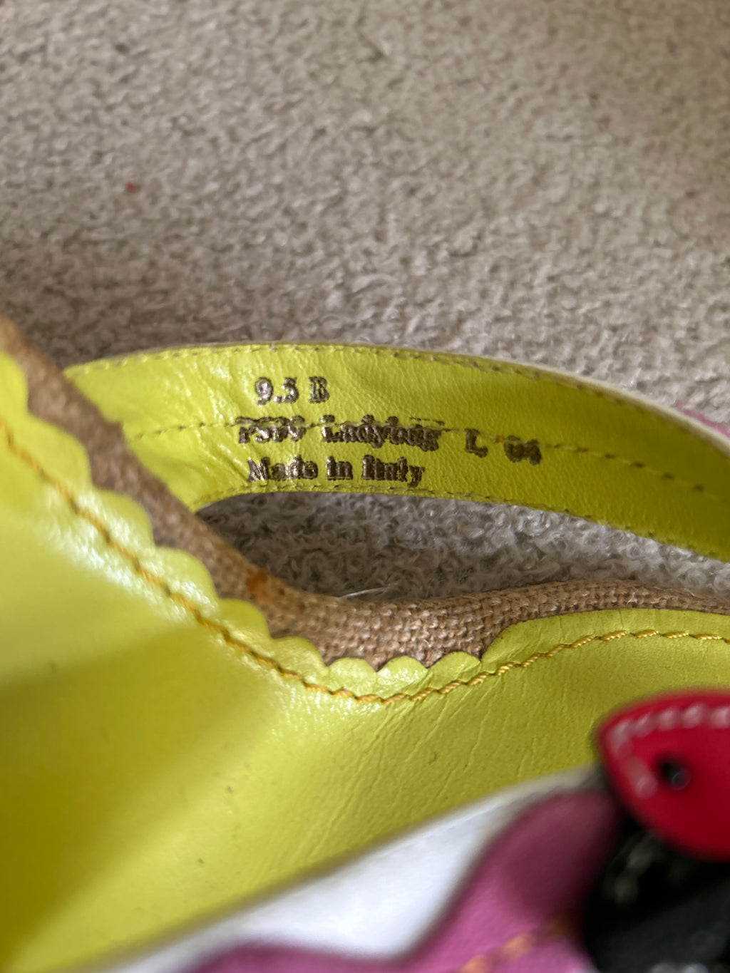 Vintage Coach rare ladybird wedges
