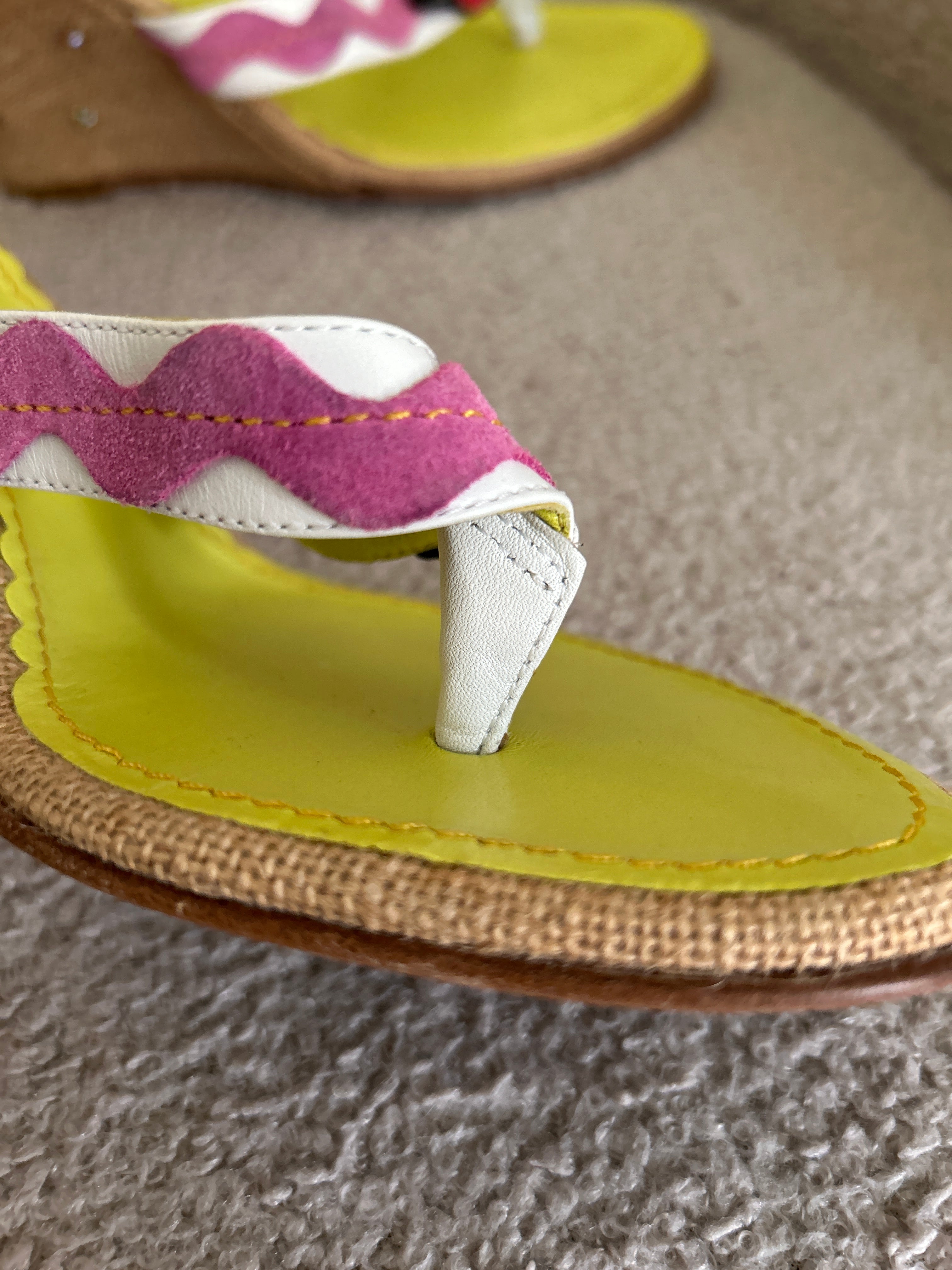 Vintage Coach rare ladybird wedges