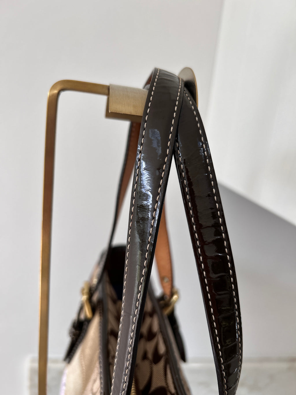 Vintage Coach patchwork shoulder bag