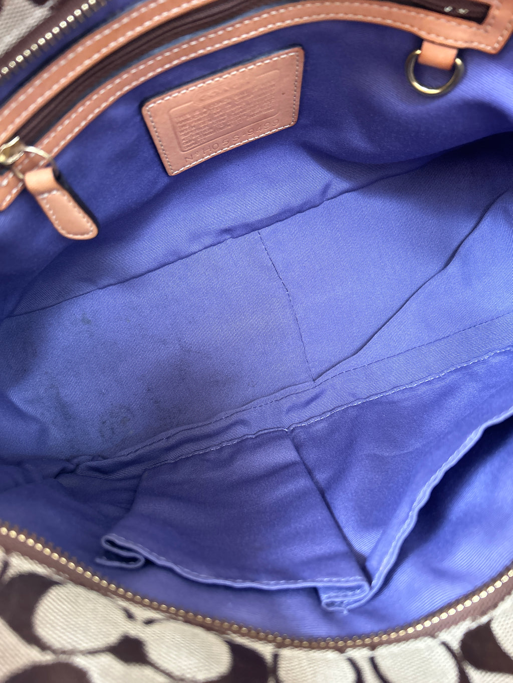 Vintage Coach patchwork shoulder bag