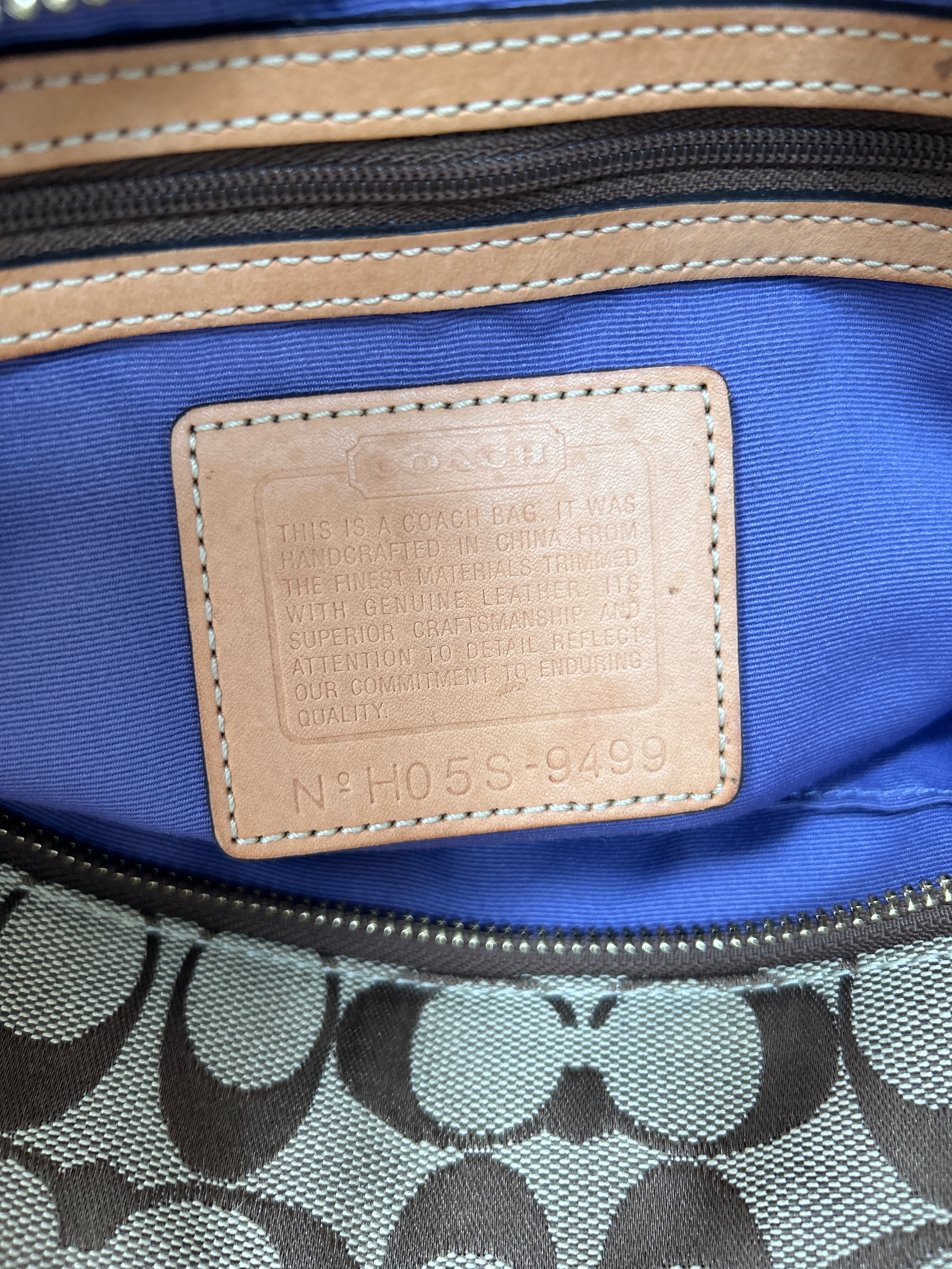 Vintage Coach patchwork shoulder bag