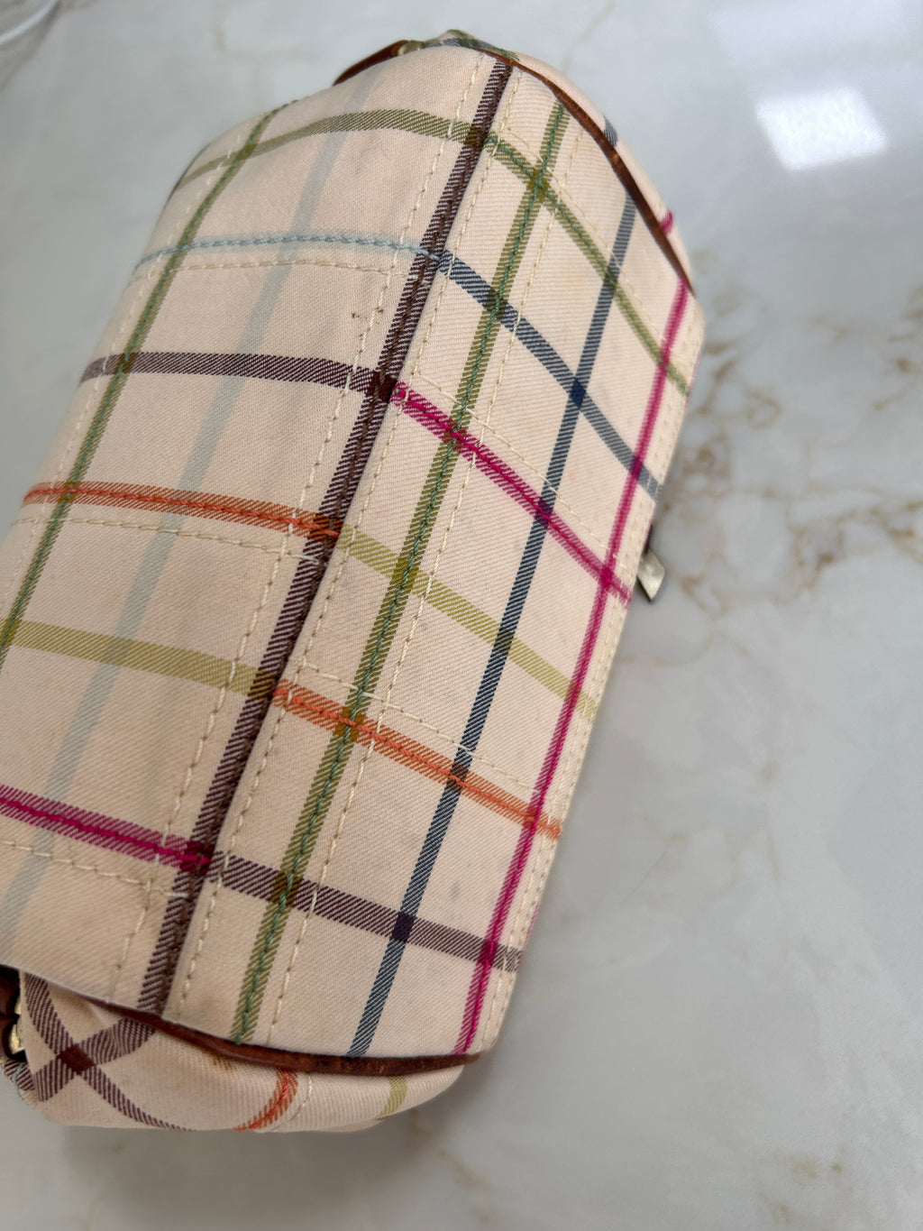 Vintage Coach Legacy plaid mini bag