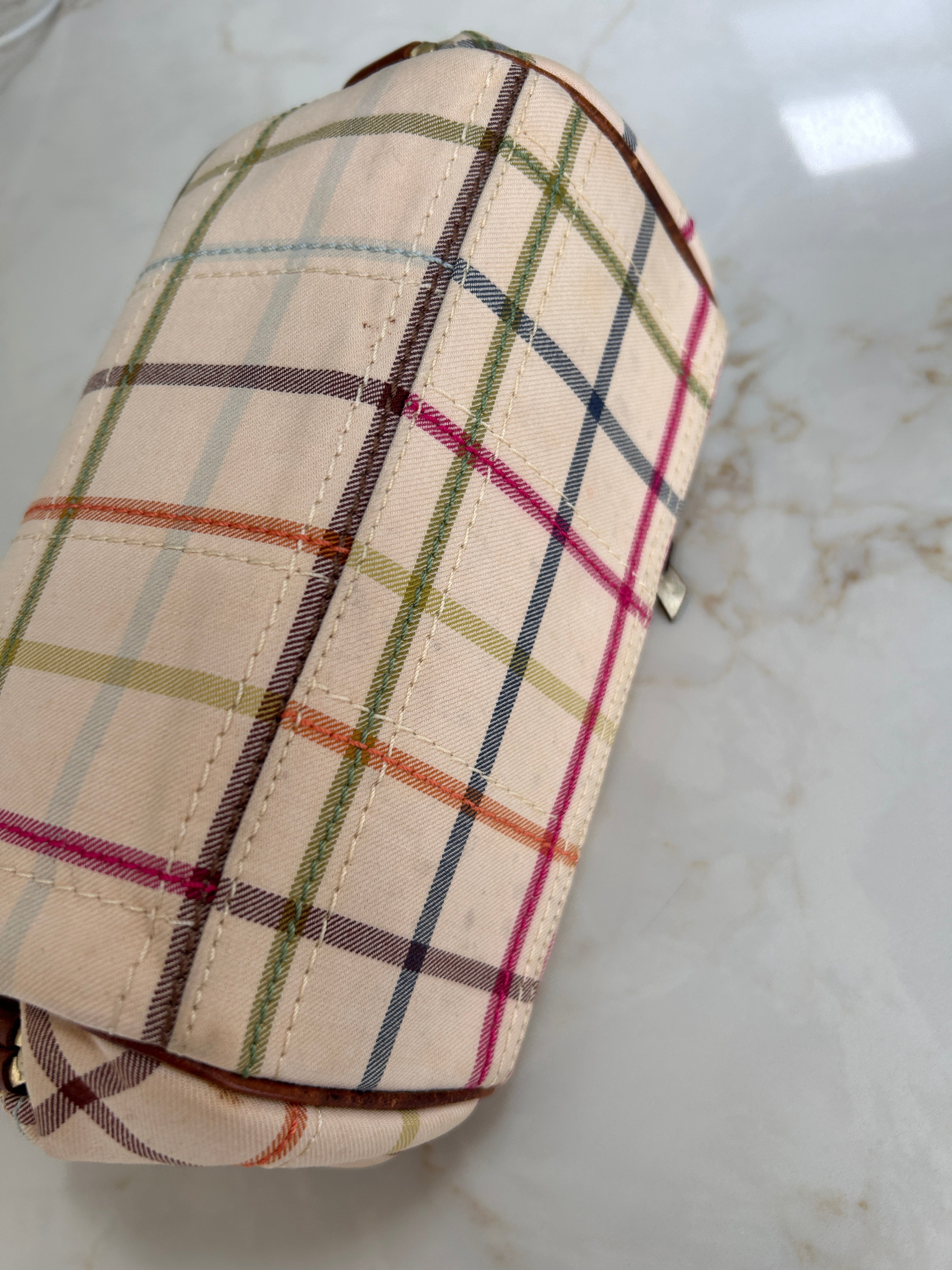 Vintage Coach Legacy plaid mini bag